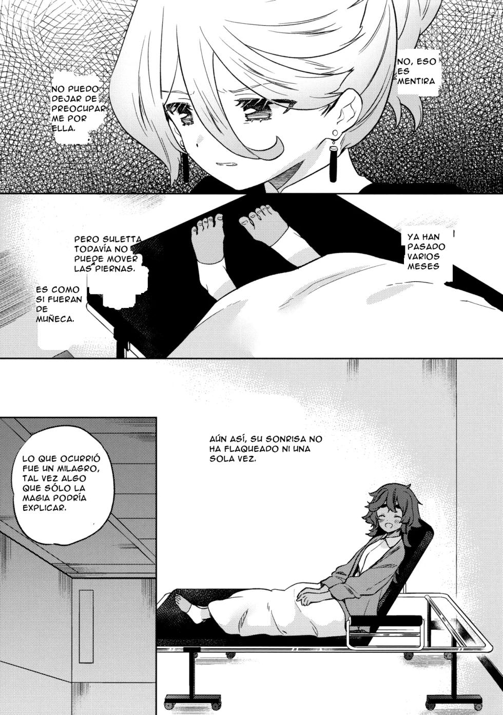 (C102) [Gutsutoma (Tachi)] Kienai Ato, Egao No Riyuu, Onaka Ga Suite. (Mobile Suit Gundam: The Witch from Mercury) [Spanish] [CristoferDeLosAndes] - Page 8