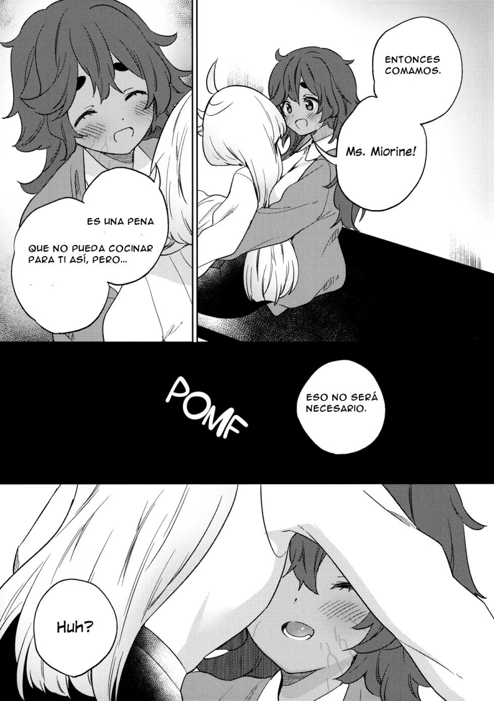 (C102) [Gutsutoma (Tachi)] Kienai Ato, Egao No Riyuu, Onaka Ga Suite. (Mobile Suit Gundam: The Witch from Mercury) [Spanish] [CristoferDeLosAndes] - Page 28