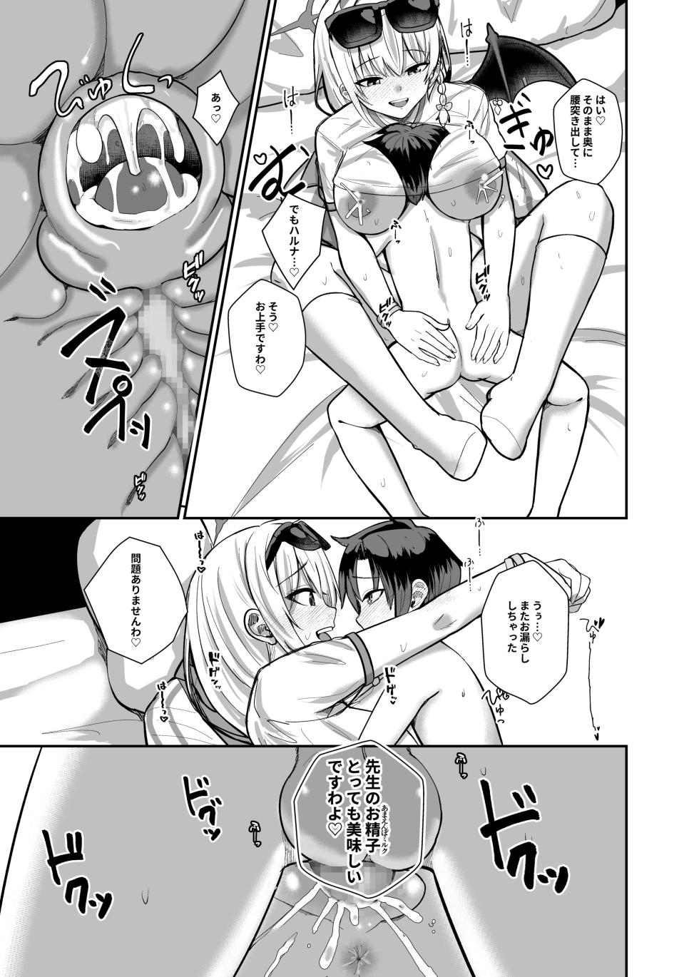 [Awa no Chikara (Kibouou Soap)] Sensei, Chotto Hajimete Itadakimasu wa. (Blue Archive) [Digital] - Page 24