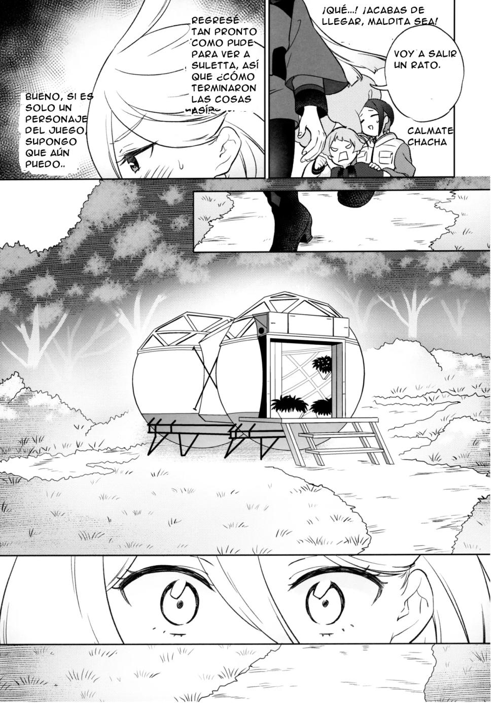 (C103) [Gutsutoma (Tachi)] Greenhouse Nostalgia (Mobile Suit Gundam: The Witch from Mercury) [Spanish] [CristoferDeLosAndes] - Page 11