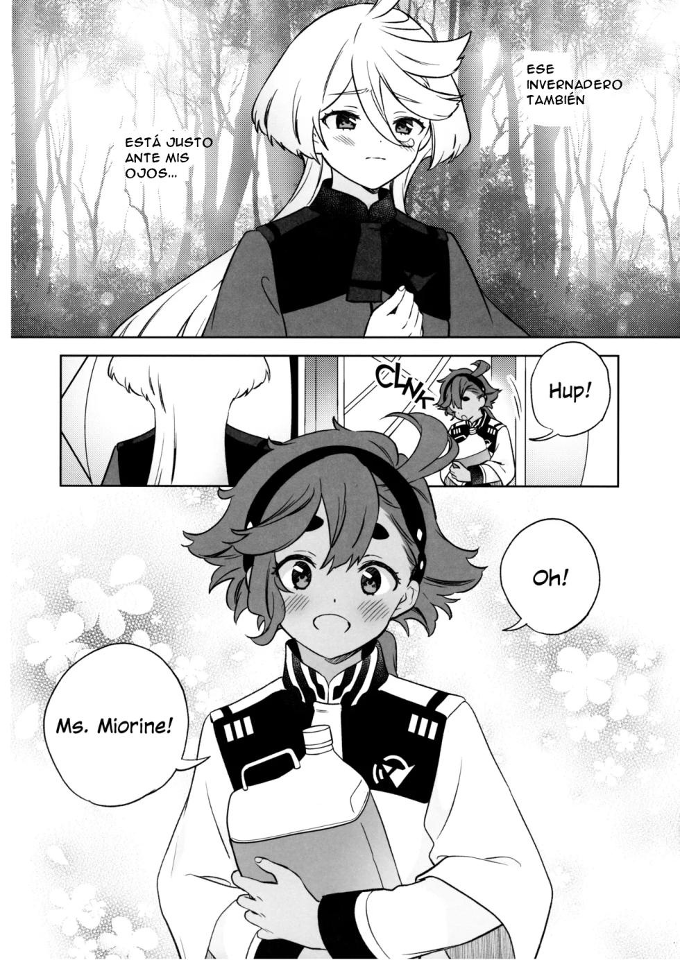 (C103) [Gutsutoma (Tachi)] Greenhouse Nostalgia (Mobile Suit Gundam: The Witch from Mercury) [Spanish] [CristoferDeLosAndes] - Page 12