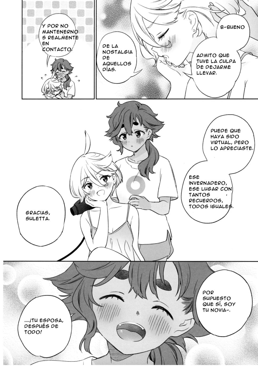 (C103) [Gutsutoma (Tachi)] Greenhouse Nostalgia (Mobile Suit Gundam: The Witch from Mercury) [Spanish] [CristoferDeLosAndes] - Page 28