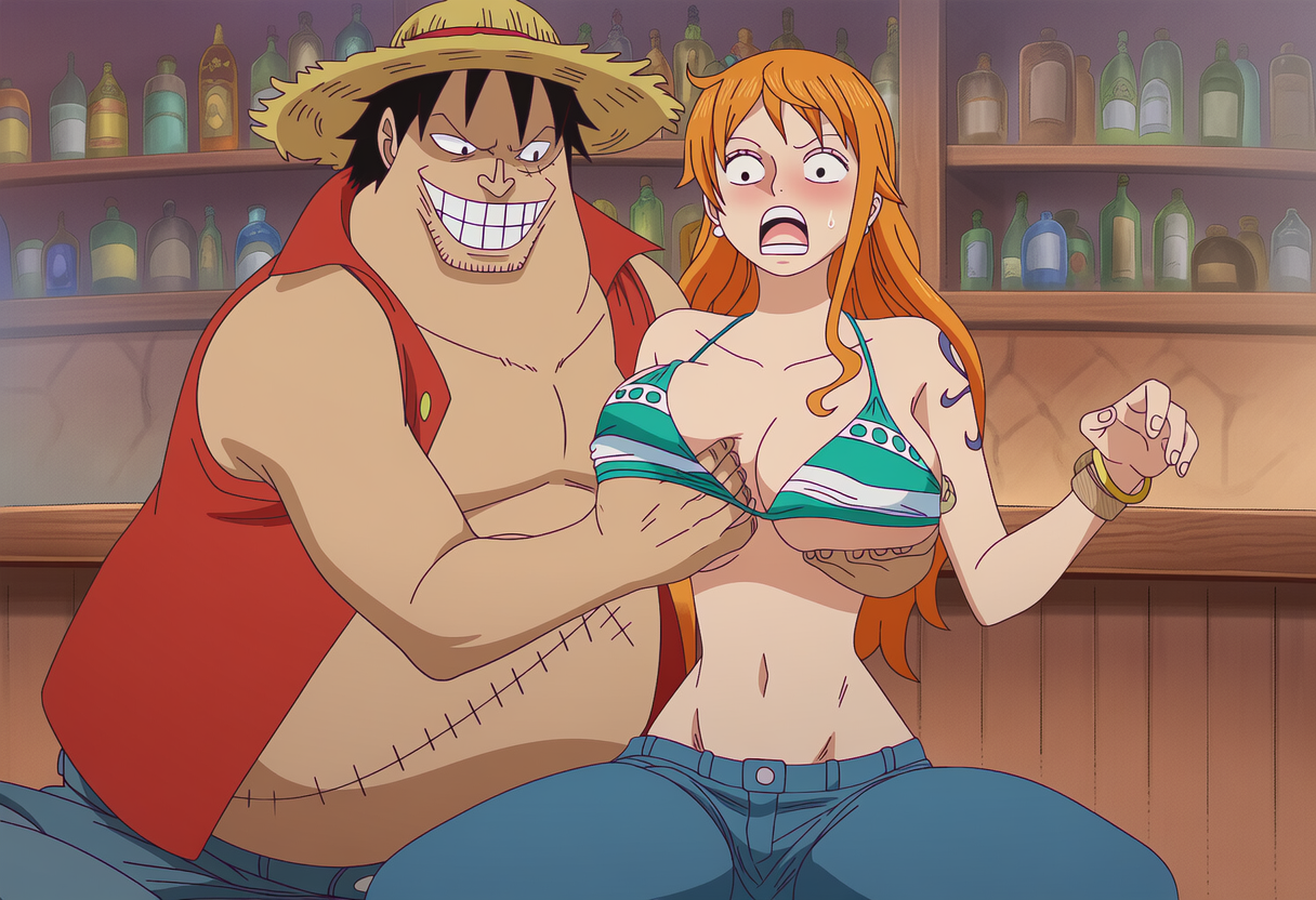 Sira - Nami X Demalo Black / Fake Luffy (Patreon) [AI Generated] - Page 33