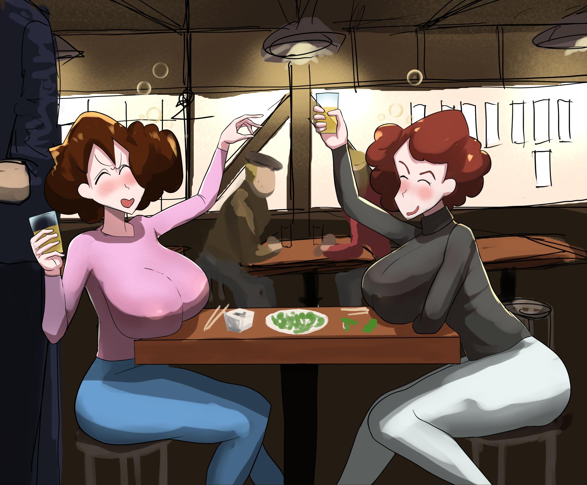 [こふに] みさえ、友人と共にお持ち帰り (クレヨンしんちゃん) - Page 1