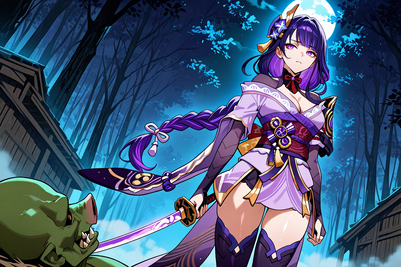 雷電将軍が豚に堕ちるまでの物語 【patreon】【Kris_S】 [AI Generated] - Page 19