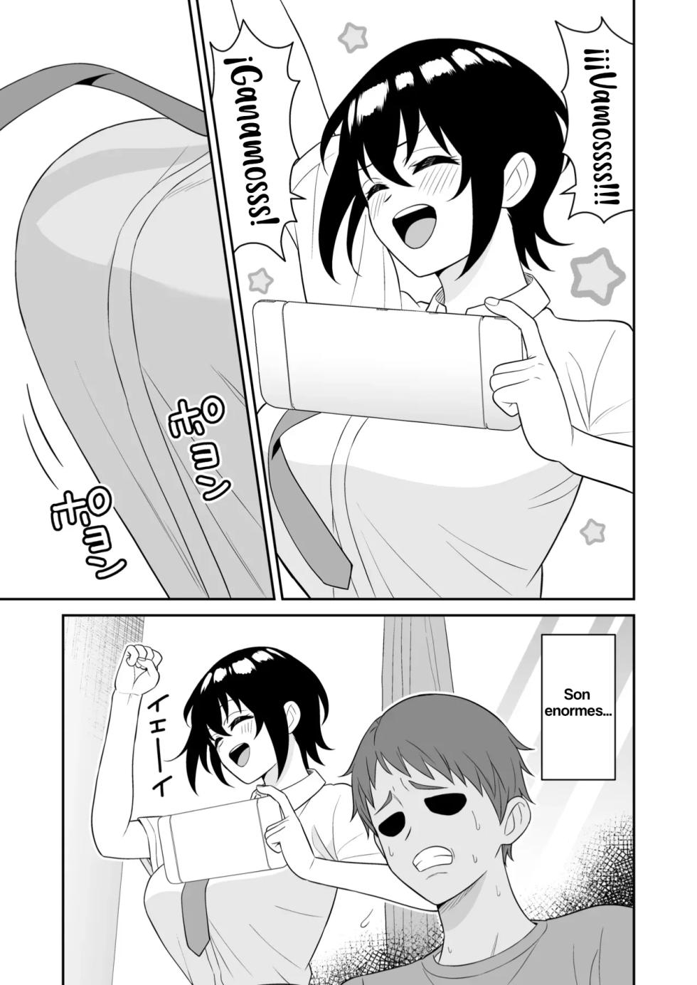 [Turn N] Boyish Osananajimi ga Bonyuu o Daseru You ni Natta node Ippai Suwasete Moratta｜Mi amiga de la infancia empezó a producir leche, ahora me deja chuparle los pechos [Spanish] [Kotori] - Page 5