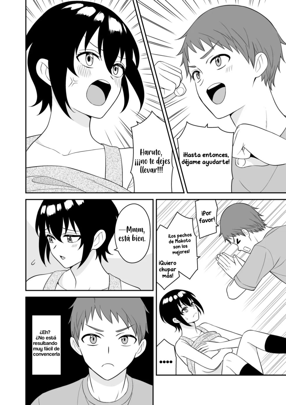 [Turn N] Boyish Osananajimi ga Bonyuu o Daseru You ni Natta node Ippai Suwasete Moratta｜Mi amiga de la infancia empezó a producir leche, ahora me deja chuparle los pechos [Spanish] [Kotori] - Page 18