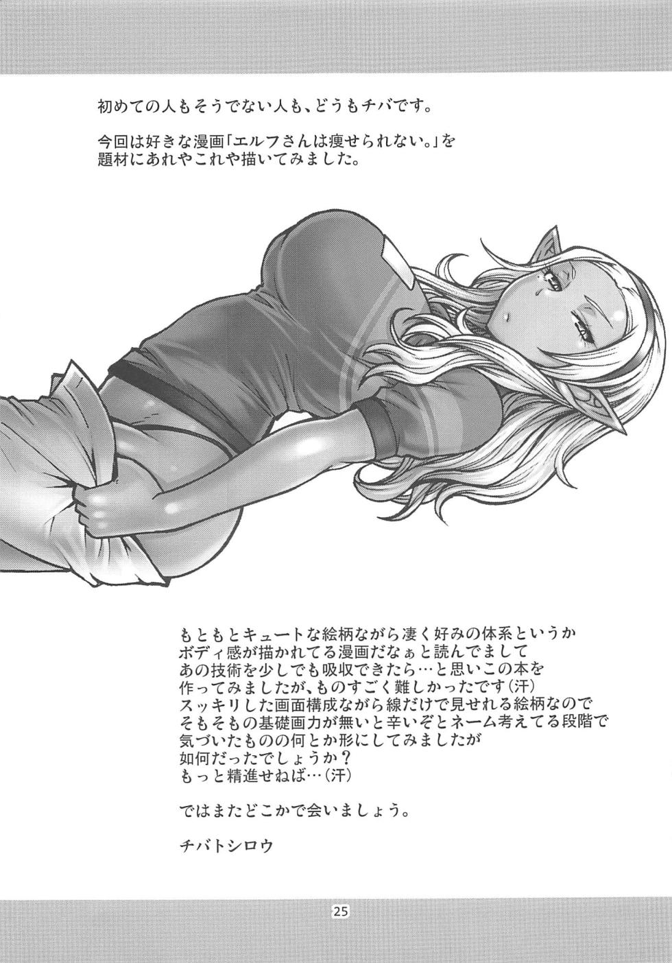 (C94) [CELLULOID-ACME (Chiba Toshirou)] Naoe-kun wa Yasumenai. (Elf-san wa Yaserarenai.) [Portuguese-BR] [BLACKSUB] - Page 24