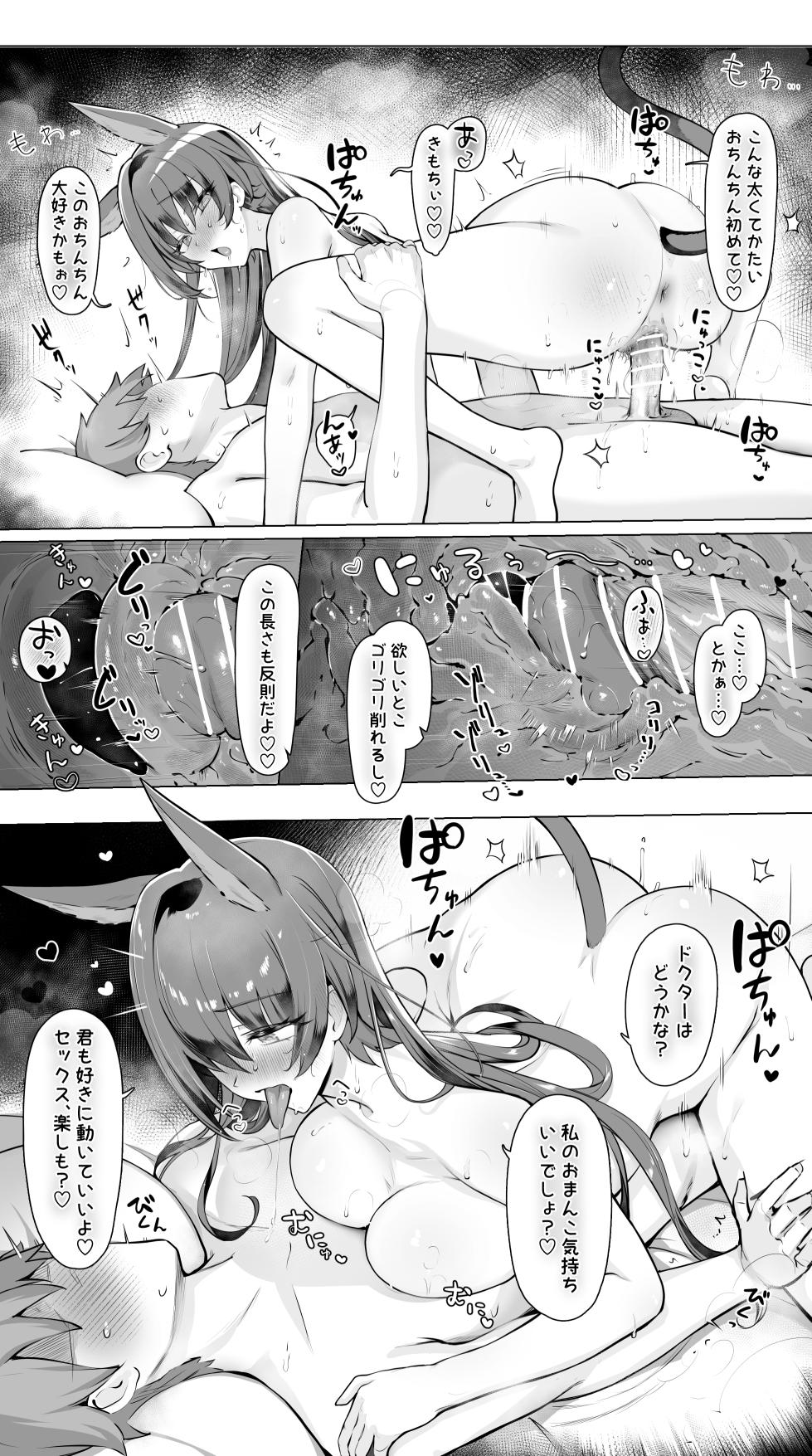 [Neko no Youchuu] Blaze to Sauna Mitai na Sex suru Hanashi (Arknights) - Page 8