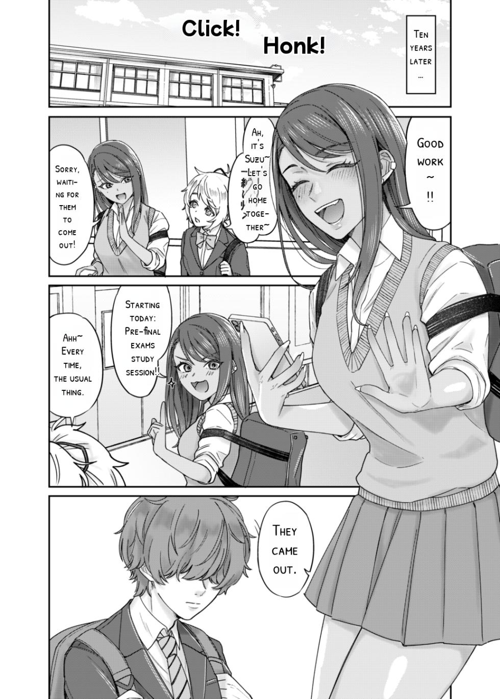 [Deppatsu Shinkoo (Negita Shio)] Kuro Gyaru Osananajimi to Himitsu no Benkyou Shichau Hanashi - Page 3