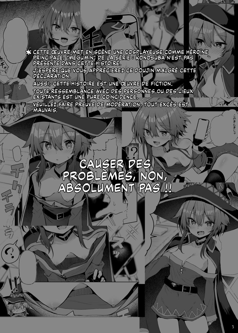 [Arutana (Chipa)] Megumin Cosplayer to Off-Pako Gokko | Roleplay sexuel avec une cosplayeuse de Megumin (Kono Subarashii Sekai ni Syukufuku o!) [French] [Les Poroïniens] [Decensored] [Digital] - Page 3