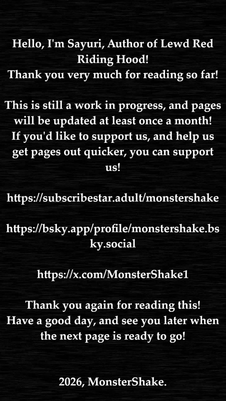 [MonsterShake (Sayuri Milkshake, ER0POPO)] Lewd Red Riding Hood – Chapter 1 [English] - Page 7