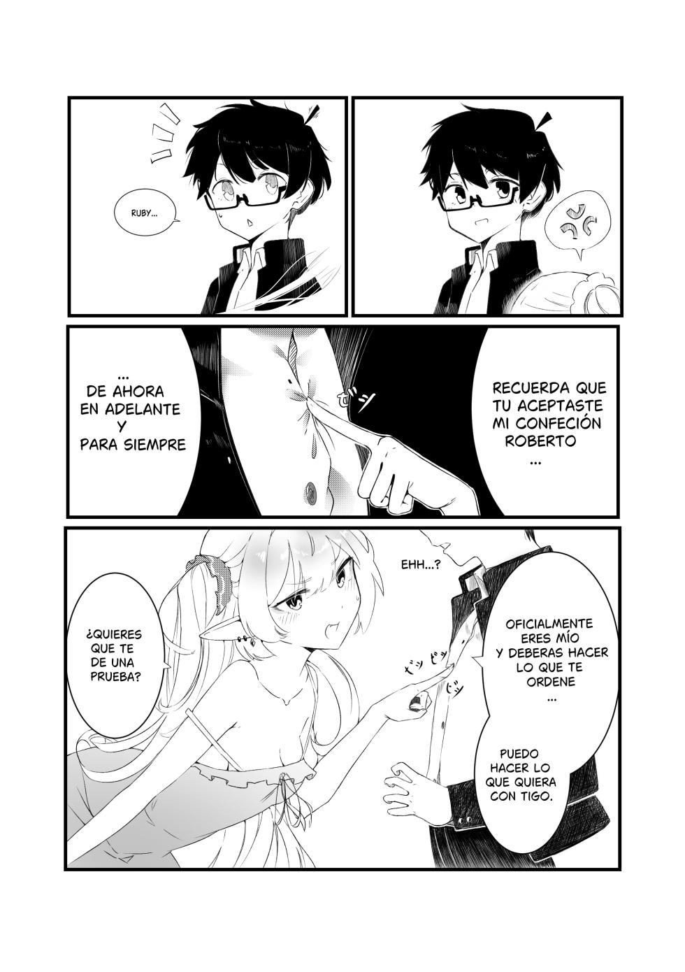 [Nin] Kokuhakku: After RxR | Confession: After RxR (Ruby Runeheart) [Spanish] - Page 7