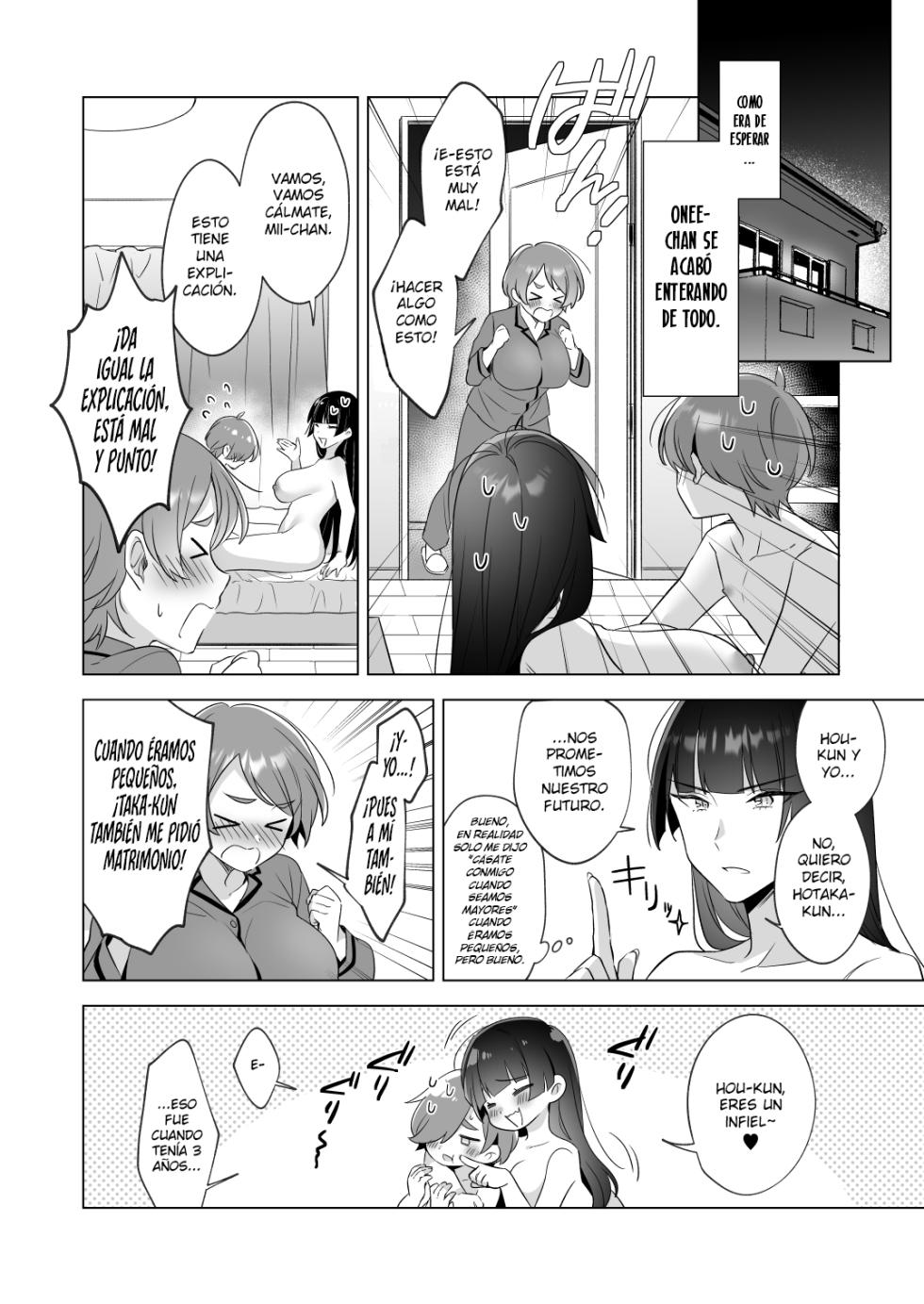 [Home Not Found (snhr, Fudisen)] Onee-chan-tachi to Ofuro Hairitai yo! - I want to take a bath with my sister! | Quiero tomar un baño ¡Con mis Onee-chans! [Spanish] [Scanvita Traducciones] [Digital] - Page 24