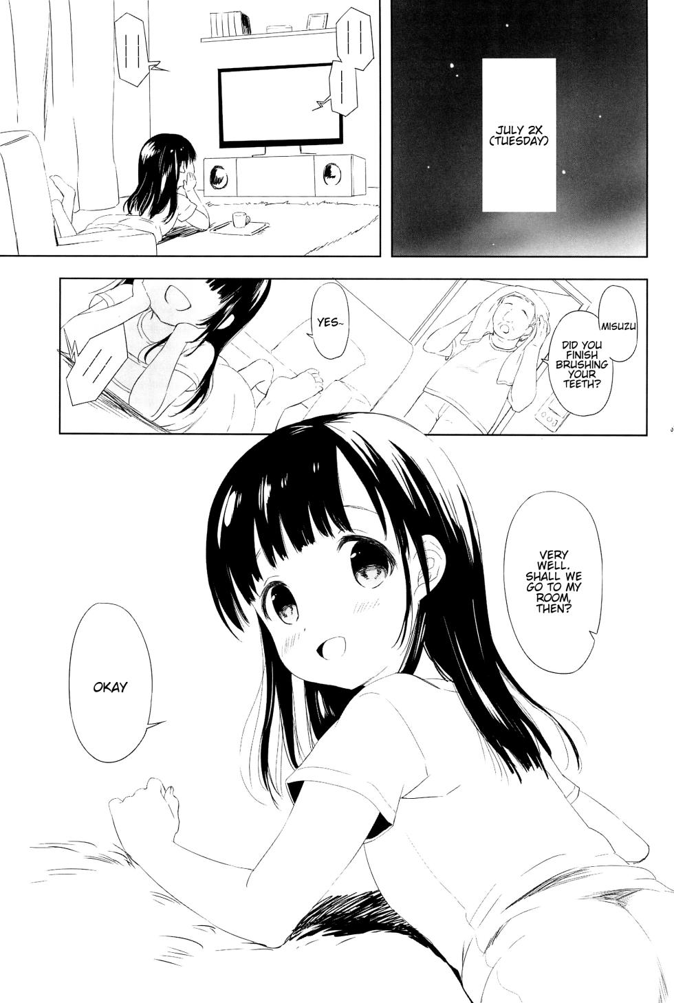 (C92) [MAPLER (Maple)] Misuzu-chan no Natsuyasumi Nikkichou | Misuzu-chan's Summer Vacation's diary [English] - Page 2
