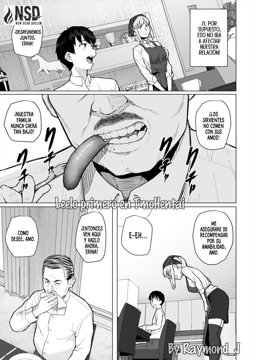 [Chonmage Teikoku (Magekichi)] Osananajimi wa Shakkin no Kata toshite Oyaji ni Dakareru｜Mi Amiga de la Infancia es Usada como Forma de Pago de una Deuda por mi Padre [Spanish] [New Scan Doujin] - Page 4