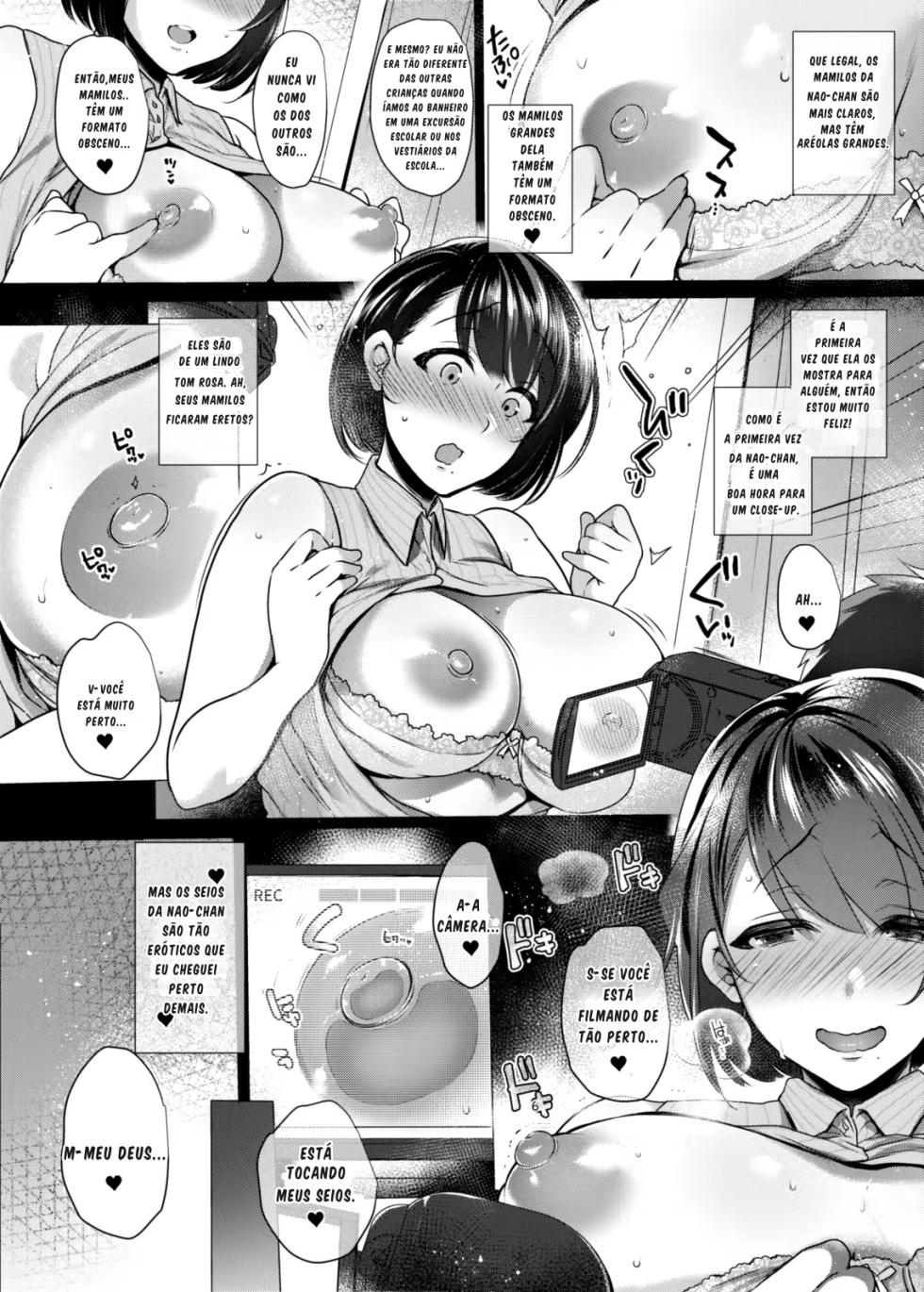 [NIGHT FUCKERS (Mitsugi)] G-cup Kyokon Doutei Shojo na Seisokei Futanari Onee-san ga Hajimete no SEX de Dashimakuri Hamemakuri Ikimakuri!! | Uma virgem de seios tamanho G, com um pênis enorme e inocente, ejacula e goza repetidamente durante sua primeira experiência sexual!! [Portuguese-BR] [Digital] - Page 7