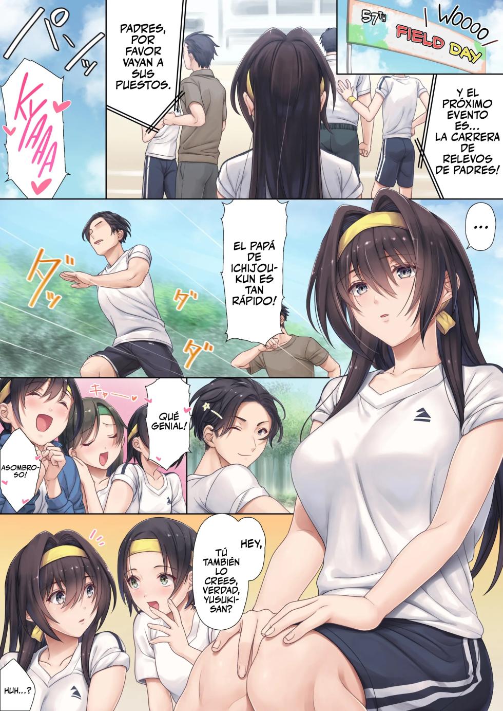 [Airy Socks (Mafuyu HEMP)] Musume no Class no Iinchou wa Papa ga Hoshii Rashii｜La Presidenta de Clase de Mi Hija Quiere un Papá [Spanish] [Dulx Traduccion] [Decensored] - Page 3