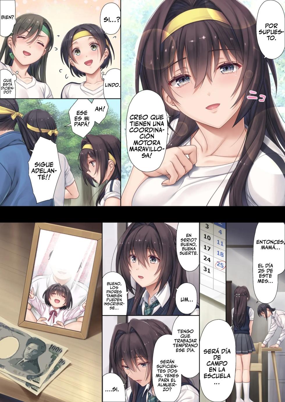 [Airy Socks (Mafuyu HEMP)] Musume no Class no Iinchou wa Papa ga Hoshii Rashii｜La Presidenta de Clase de Mi Hija Quiere un Papá [Spanish] [Dulx Traduccion] [Decensored] - Page 4