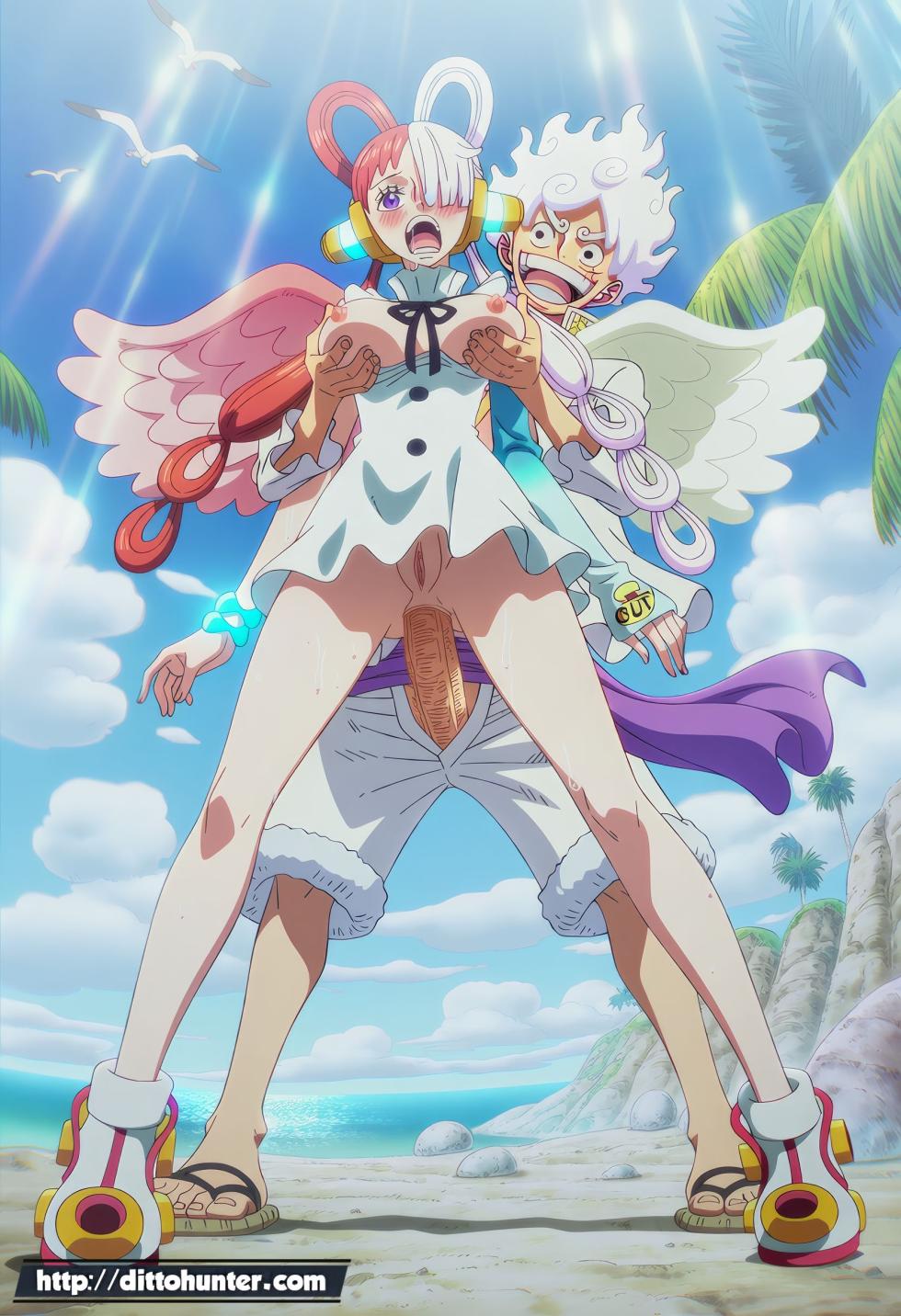 [Ditto Seeker] CPL - Uta & Monkey D Luffy (One Piece) Years Later A Tender Reunion of Desires [Ai Generated] - Page 7