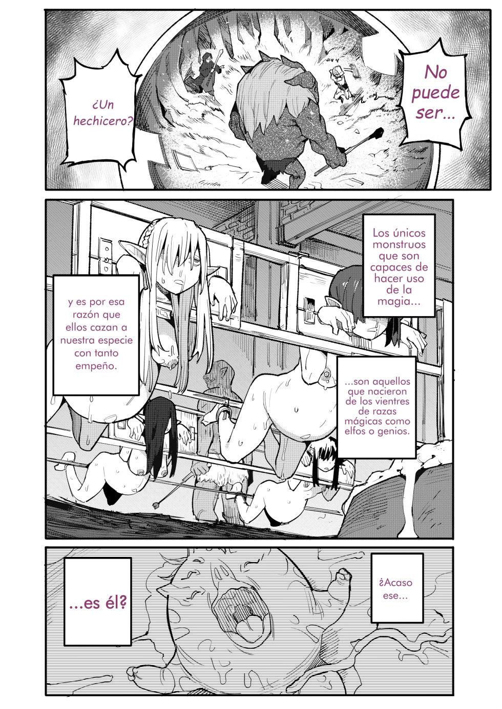 [I'm moralist (Henrybird)] Seirei Rougoku Nyehiru ~Choukyou Zumi no Osanai Shikyuu ni Kizamareru Koufuku Bunsho~ | La Esclavizada Ninfa Nyehil ~El Cuento de una Cerda Rota Cuyo Útero Inmaduro Fue Entrenado para Someterse~ [Spanish] [Att0mic D0nut] - Page 12