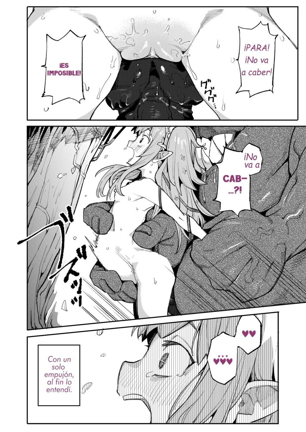 [I'm moralist (Henrybird)] Seirei Rougoku Nyehiru ~Choukyou Zumi no Osanai Shikyuu ni Kizamareru Koufuku Bunsho~ | La Esclavizada Ninfa Nyehil ~El Cuento de una Cerda Rota Cuyo Útero Inmaduro Fue Entrenado para Someterse~ [Spanish] [Att0mic D0nut] - Page 16