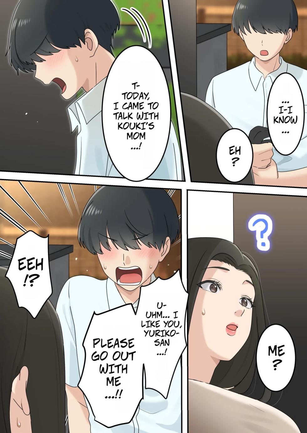 [Yuriko Club] Kawaisugiru Tomodachi no Okaa-san to Kossori Tsukiacchatta Hanashi | I Secretly Dated My Friend's Cute Mother [English] - Page 9
