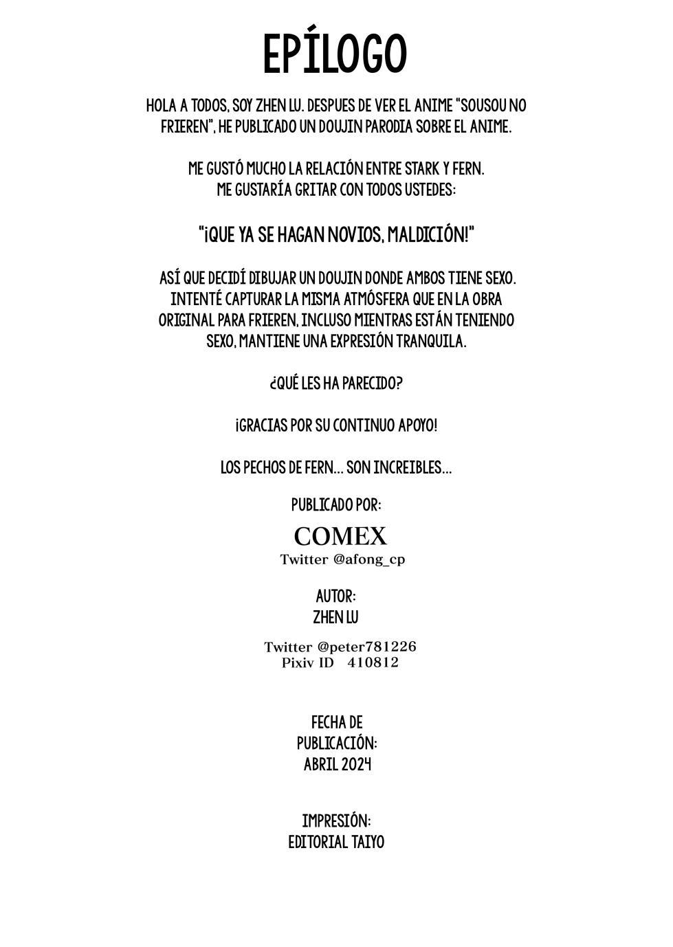 [COMEX (Zhen Lu)] Chinchin ga Ookiku Naru Mahou | La Magia que Hace más Grande el Pene (Sousou no Frieren) [Spanish] [MandaloAsiNoma] (Uncensored) (Sin Censura) - Page 25