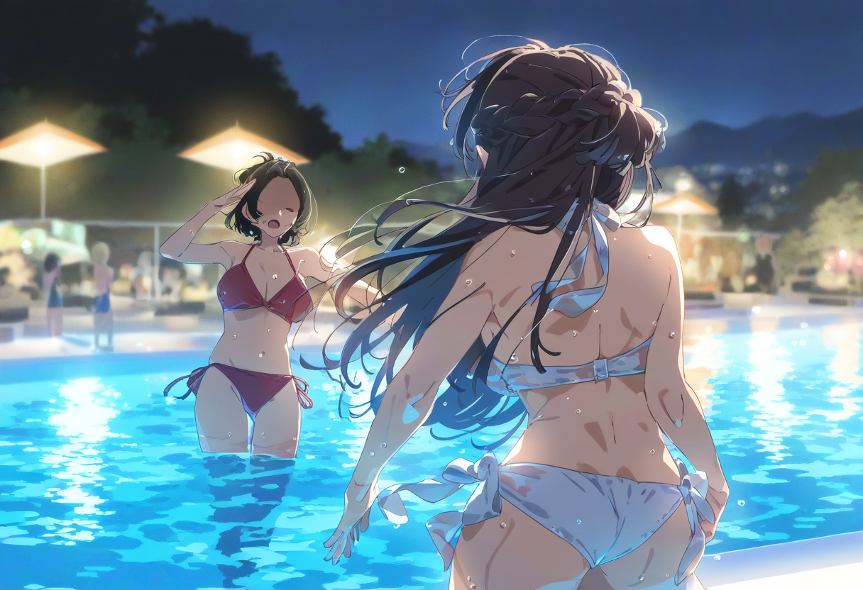 【cl-_-lo】【AI Generated】ナイトプールで偶然会った親友の彼女と流れでセックスしたら相性抜群 - Page 6