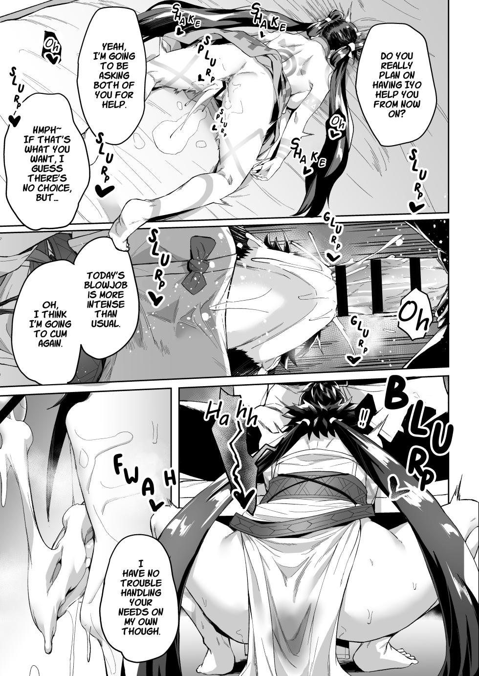 [Chabanchabancha (Inari Bancha)] Mirai-kun no Onegai o Kotowarenai Himiko-sama 2 - Iyo Hen (FateGrand Order) [Digital] [English] [hardcase8translates] - Page 36