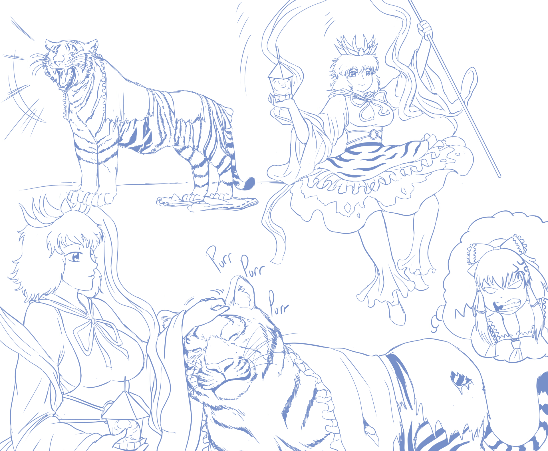 [TheBigBrap] Anime Girl Transformations (weird/animal TFs) - Page 3