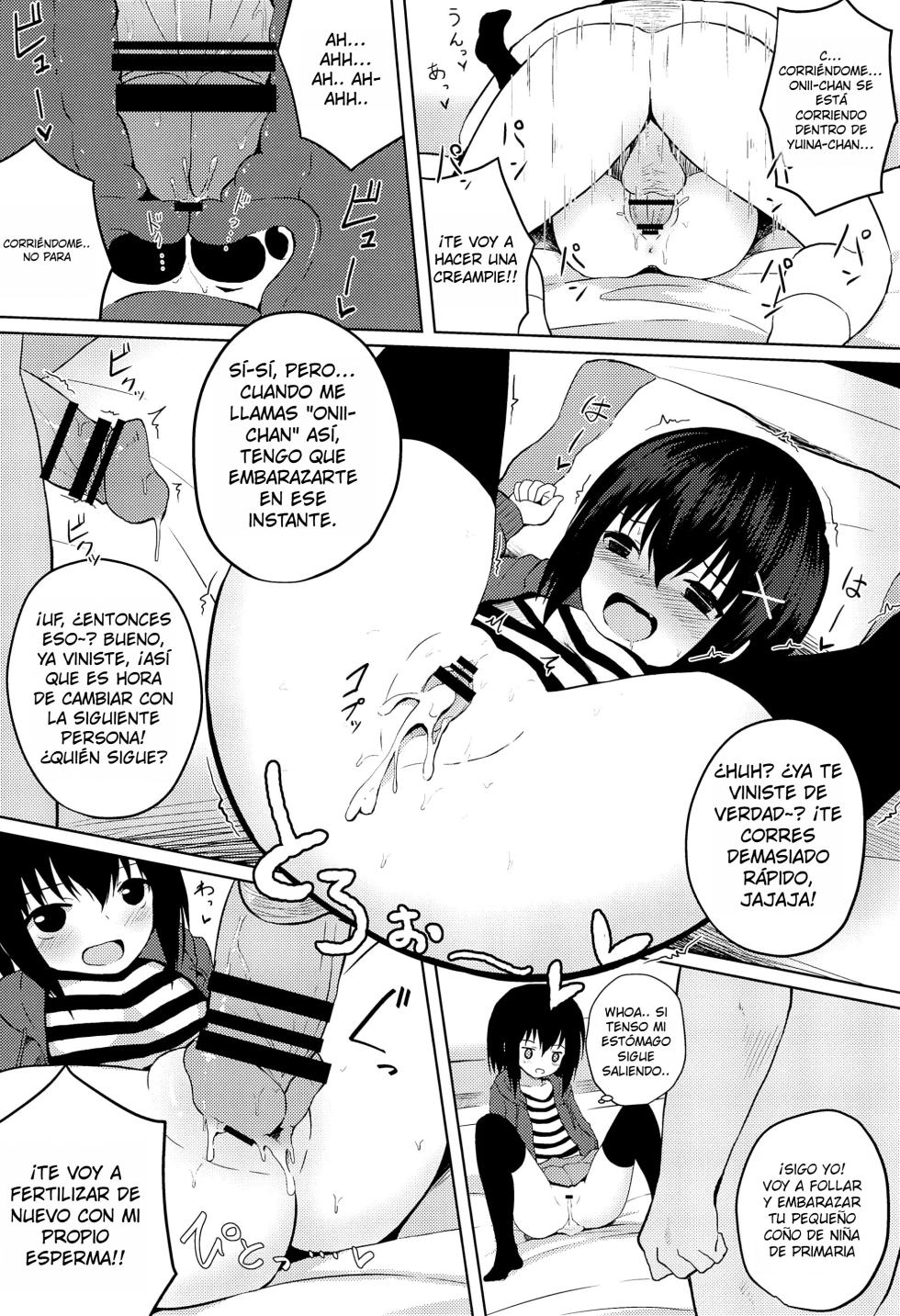 (COMITIA120) [Nna Timun (yurarin)] Enkou Shougakusei to 6-nin no Tanetsuke Ojisan - Cosplay Sex-hen｜Una Estudiante de Primaria que Practica las Citas Compensadas y 6 Viejos para Fecundarla - Edición de Sexo en Cosplay {Spanish} {EbisuTraslade - Winder} - Page 6