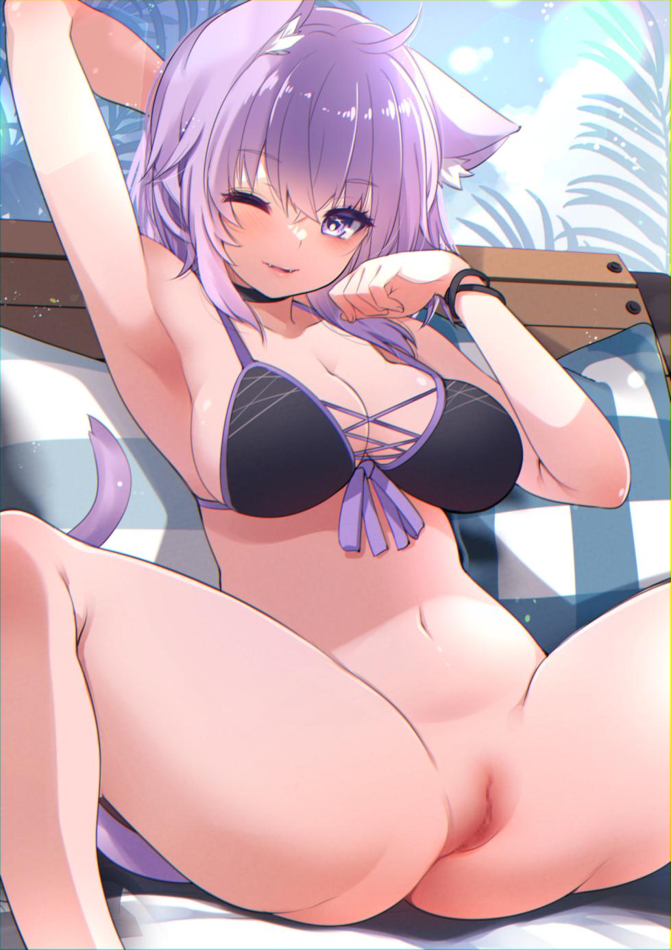 [藤崎ひかり] 猫〇おかゆ【水着でお仕置えっち】 - Page 8