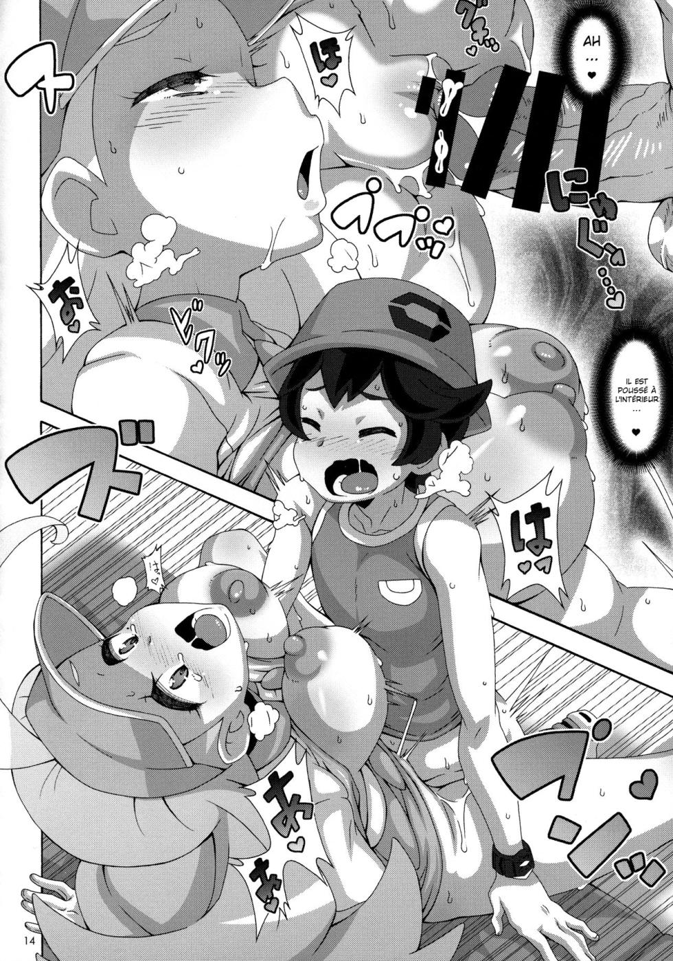 (C93) [Akusei-Shinseibutsu (Nori)] Kahili Pro no Hole in One Lesson (Pokémon Sun and Moon) [French] - Page 13