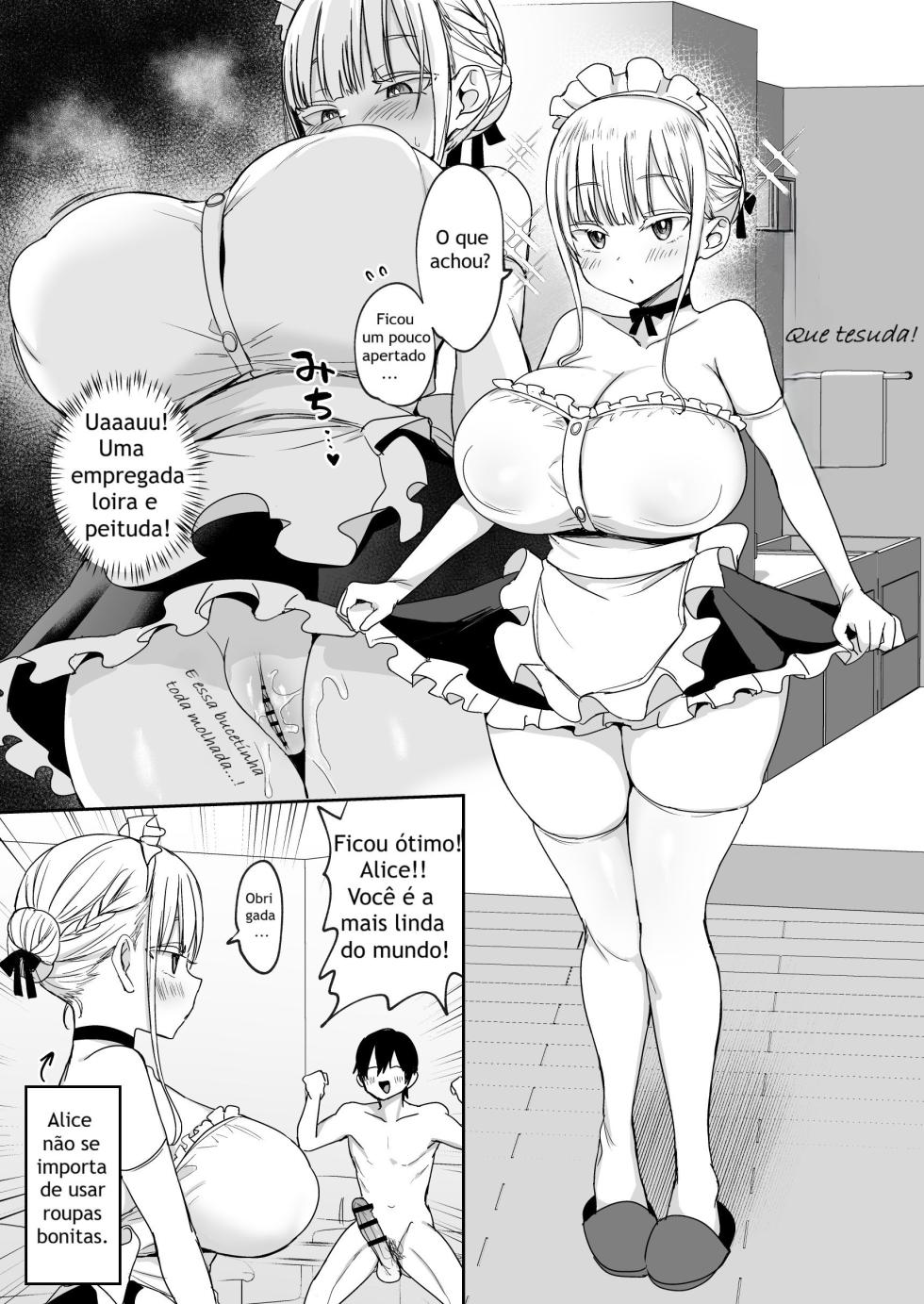 [Toono Esuke] Dekapai Gimai, Shuurai Alice no Swimming Lesson [Portuguese-BR] - Page 38