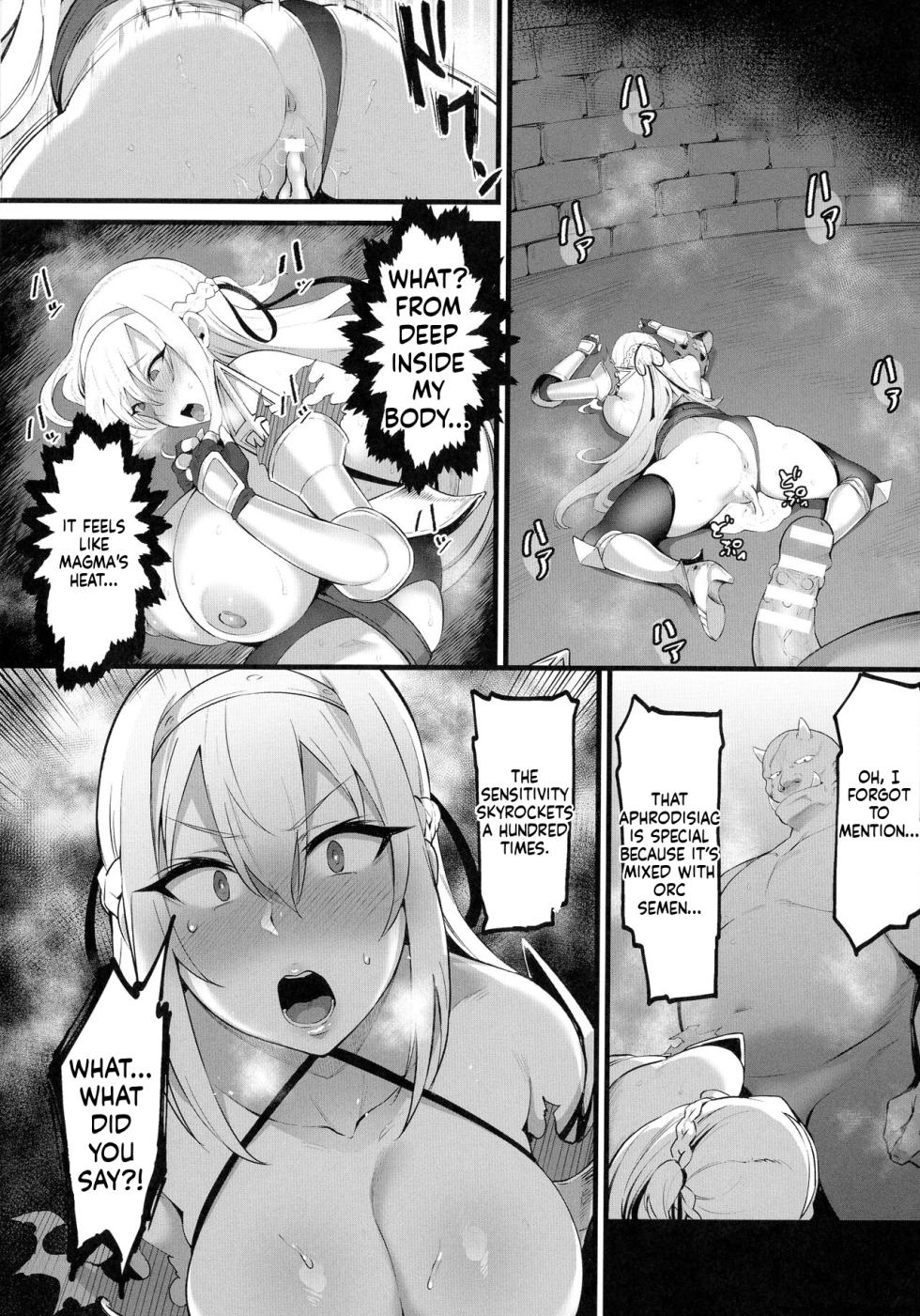 [Harufumi] Female paladin Lynn ~Orc Shinkou nite Haiboku~ (Kukkoro Heroines SP10) [English] - Page 14