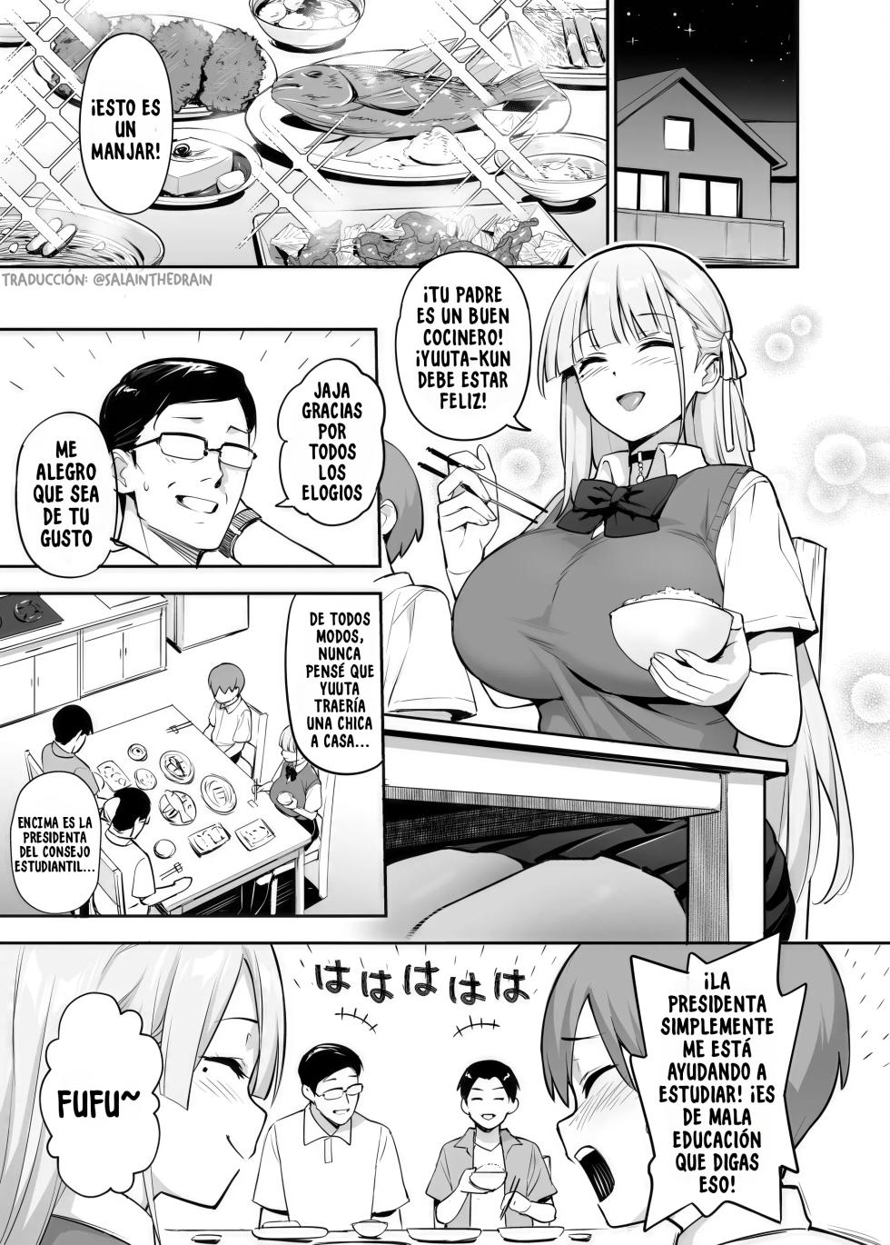 [TRY] Akogare no Seitokaichou ga Kyonyuu Sugiru Ken 2｜La Adorada Presidenta del Consejo Estudiantil con las Tetas Obscenamente Grandes 2 [Spanish] [SalaInTheDrain] [Decensored] - Page 9