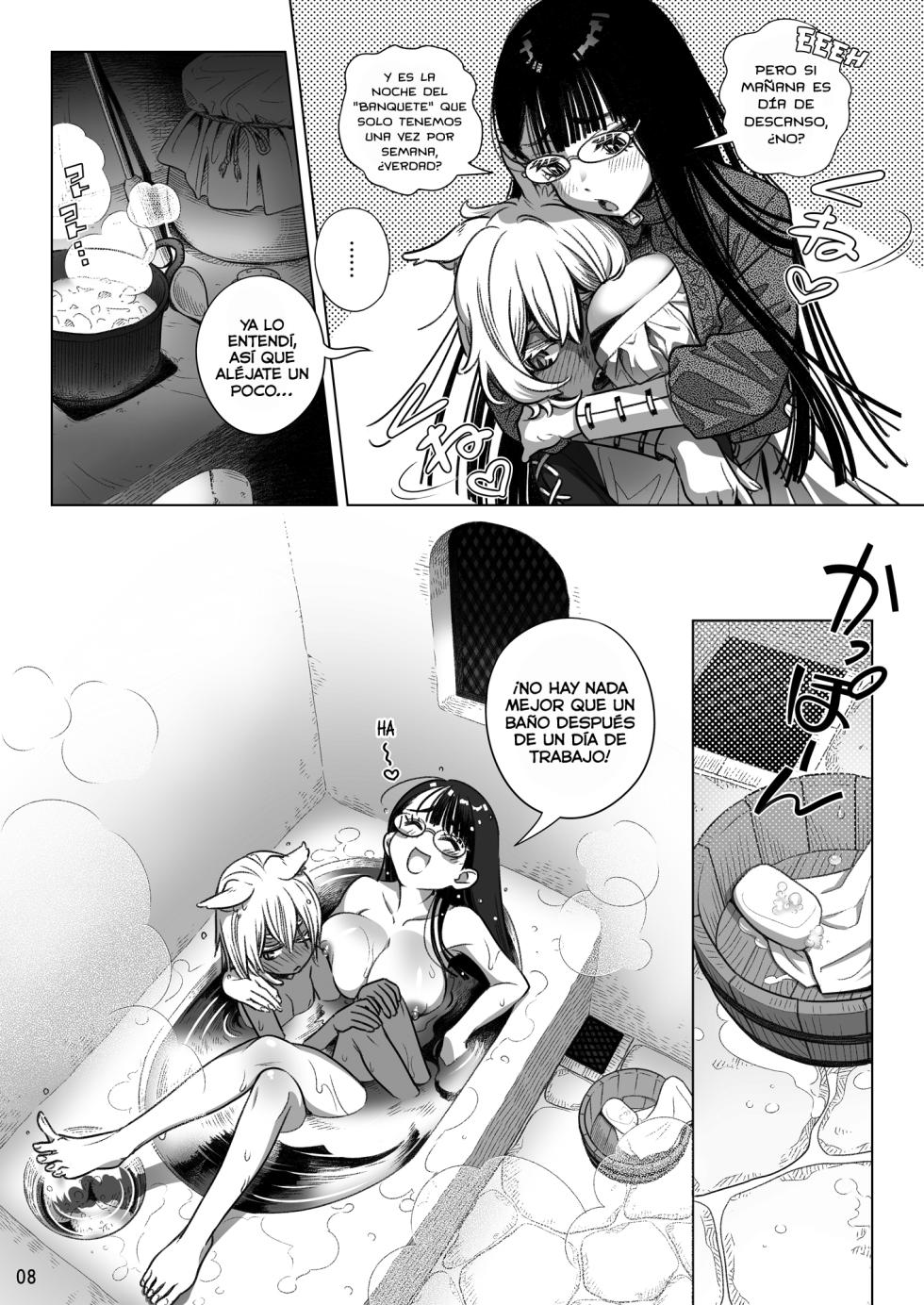 [Otaku Beam (Ootsuka Mahiro)] Succubus Tenshu ga Ookami Shounen o Kaimashita. | La tendera Súcubo que compró a un chico lobo  [Spanish] [Lolbooru Scan] [Digital] - Page 8