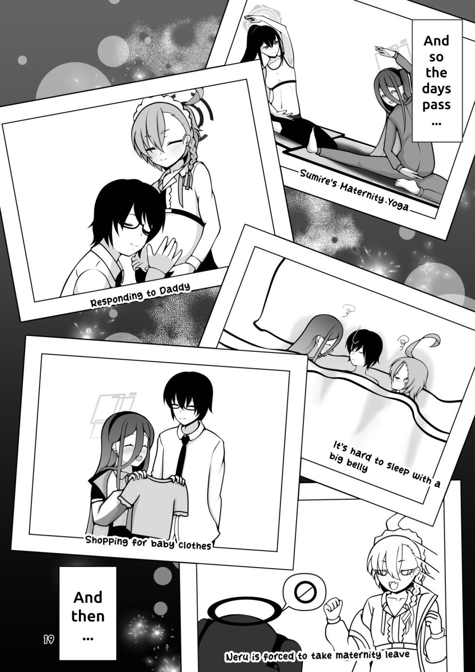 [Magical Kagechousukashi (Kagechousukashi,)] Neru to Arisu ga Mama ni Naru made ~Sensei to Kurasu Totsukitooka~ (Blue Archive) [English] [Digital] - Page 19