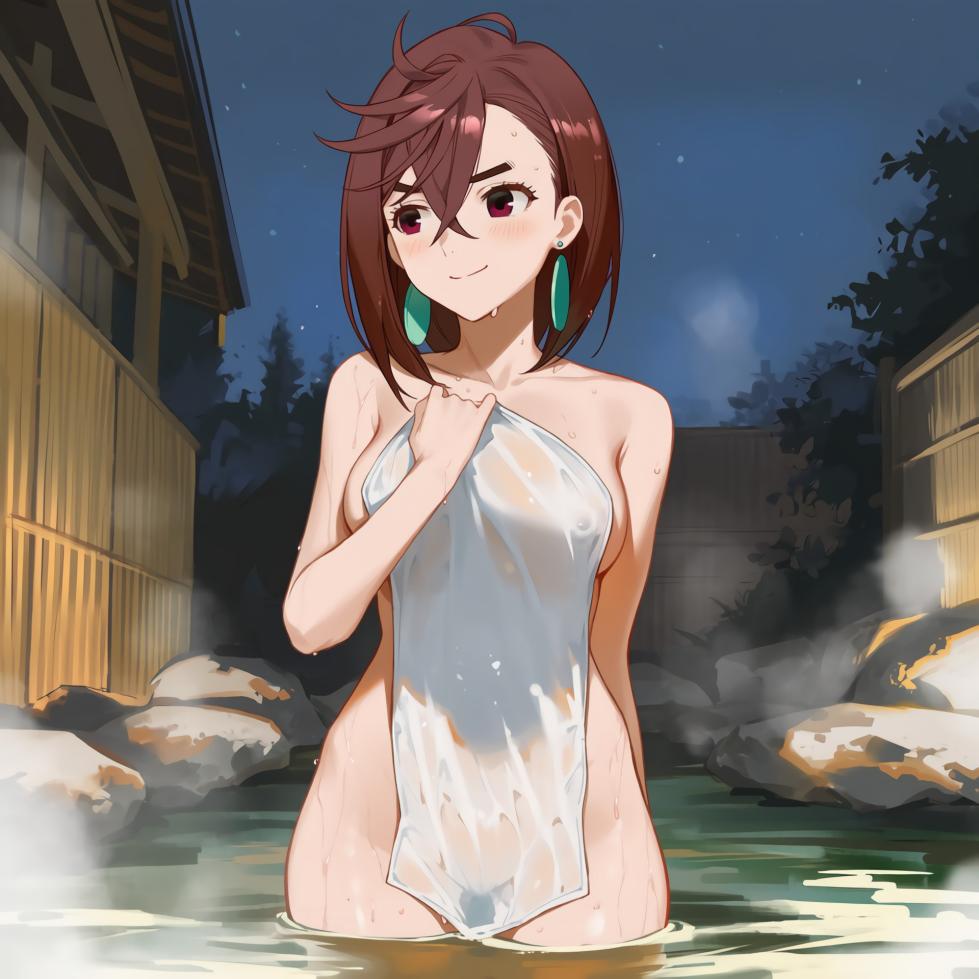 Momo Ayase Hot springs Howsir [Ai Generated] - Page 4