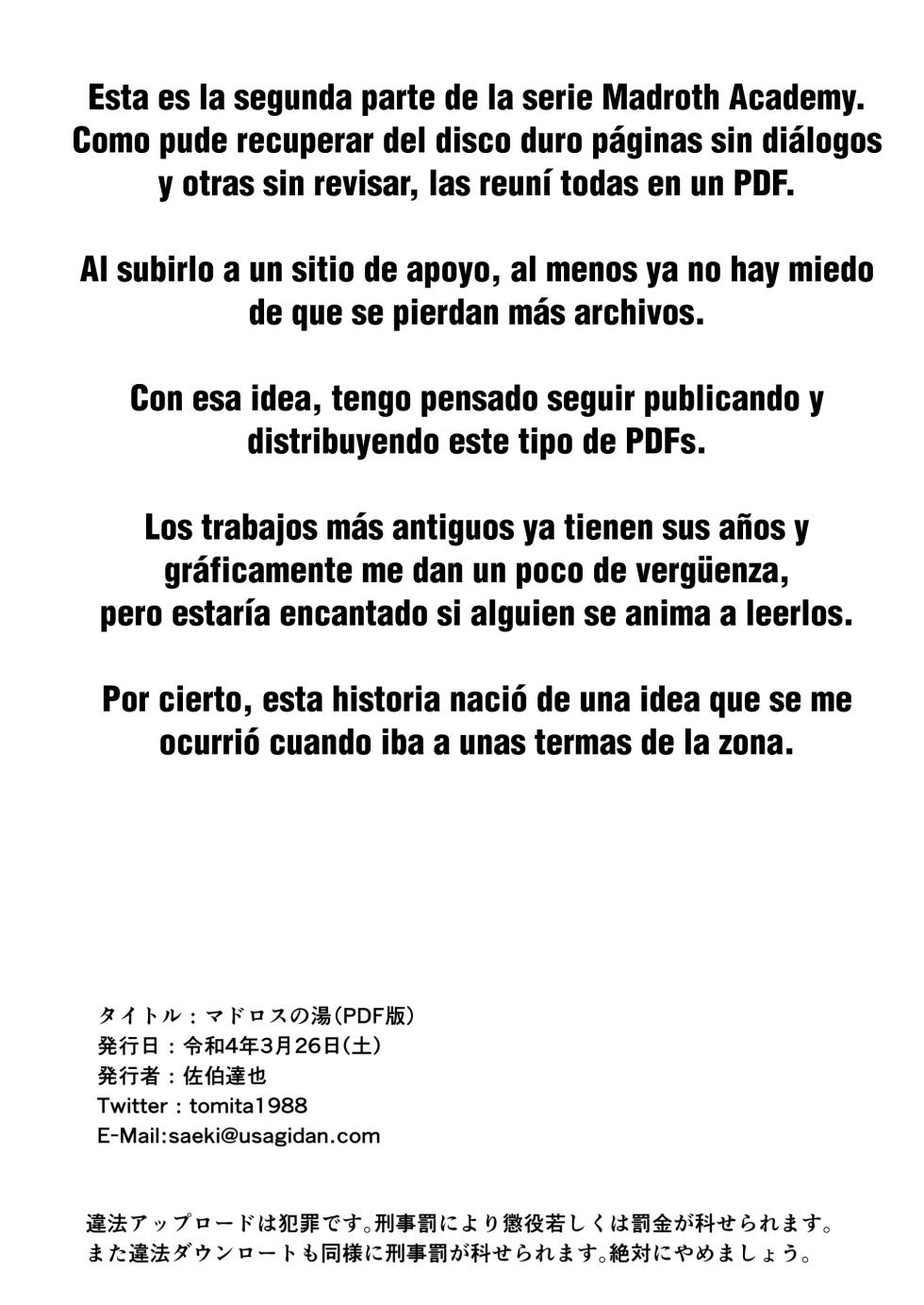 [Byousatsu Tanukidan (Saeki Tatsuya)] Matroos no Yu | Baños Termanles [Spanish] [q91] [Digital] - Page 35