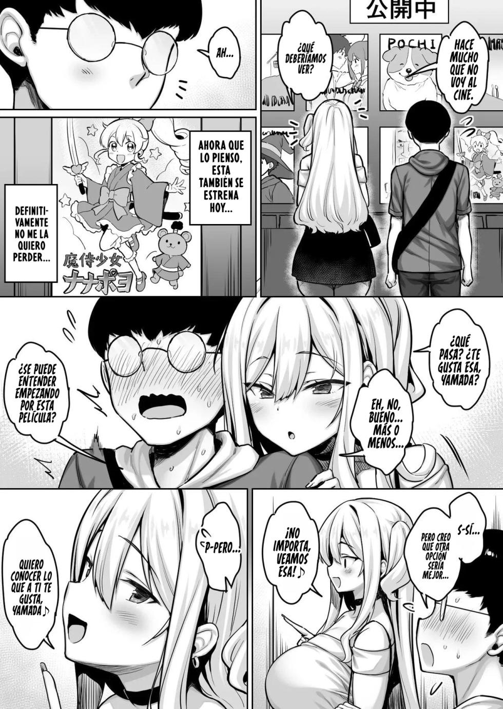 [Ichiokumangenjaya (Sukoyaka Gyuunyuu)] InCha no Boku ga Pure na YouGal to Koibito ni natte Icha Love Hatsu Ecchi suru Hanashi｜Cómo un Nerd como Yo Se Hizo Novio de una Gal Pura y Tuvimos Nuestra Primera Vez Llena de Ternura y Afecto [Spanish] [K4ZOKU FANSUB] - Page 6