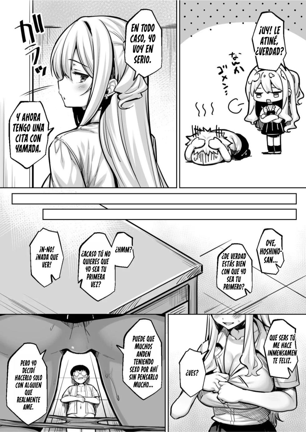 [Ichiokumangenjaya (Sukoyaka Gyuunyuu)] InCha no Boku ga Pure na YouGal to Koibito ni natte Icha Love Hatsu Ecchi suru Hanashi｜Cómo un Nerd como Yo Se Hizo Novio de una Gal Pura y Tuvimos Nuestra Primera Vez Llena de Ternura y Afecto [Spanish] [K4ZOKU FANSUB] - Page 16