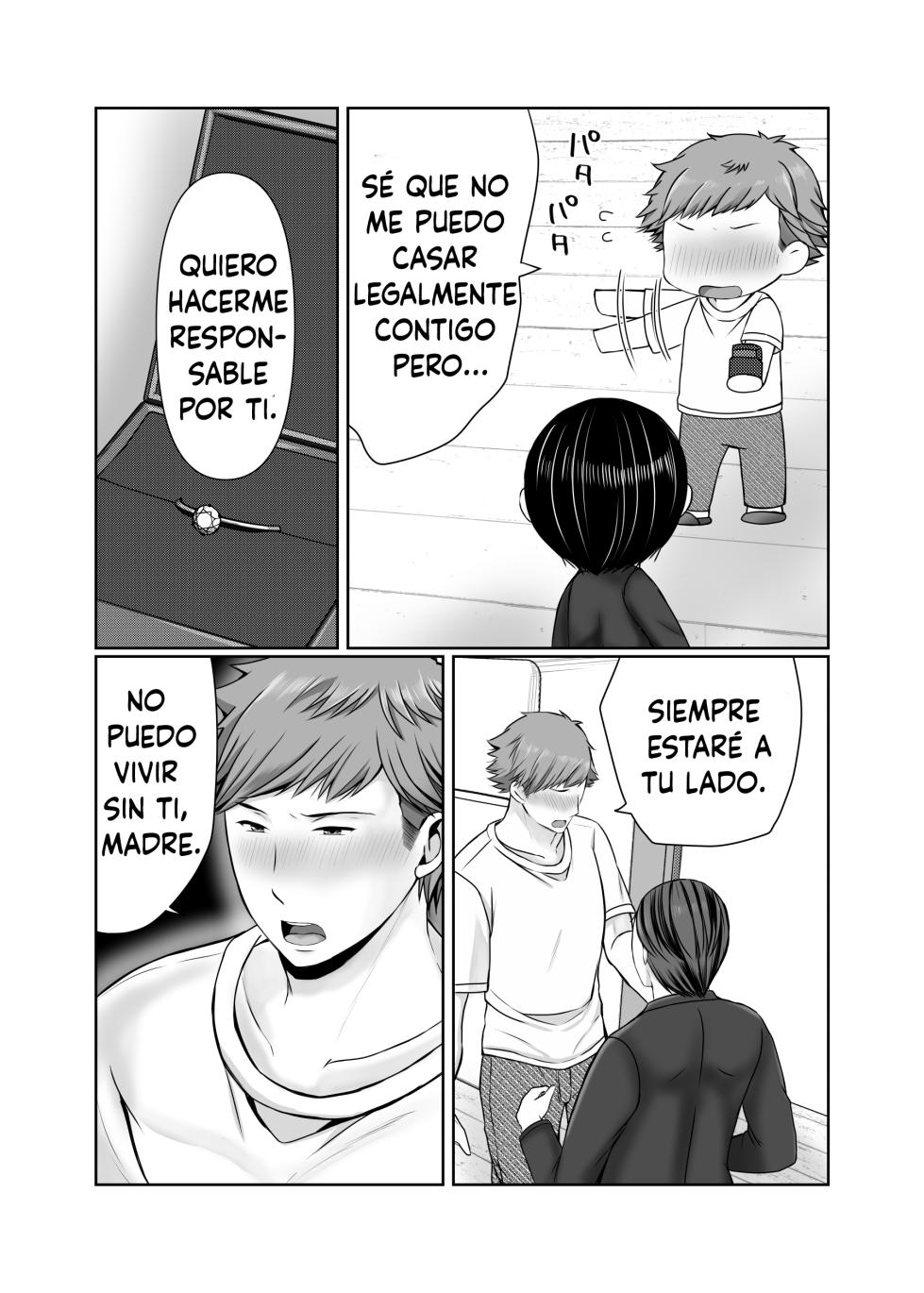 [Popotto Denki Ichigouten] Hitorigurashi no Musuko ni Semararete... Sonogo ~Ninshin Hen~ (Spanish) - Page 4