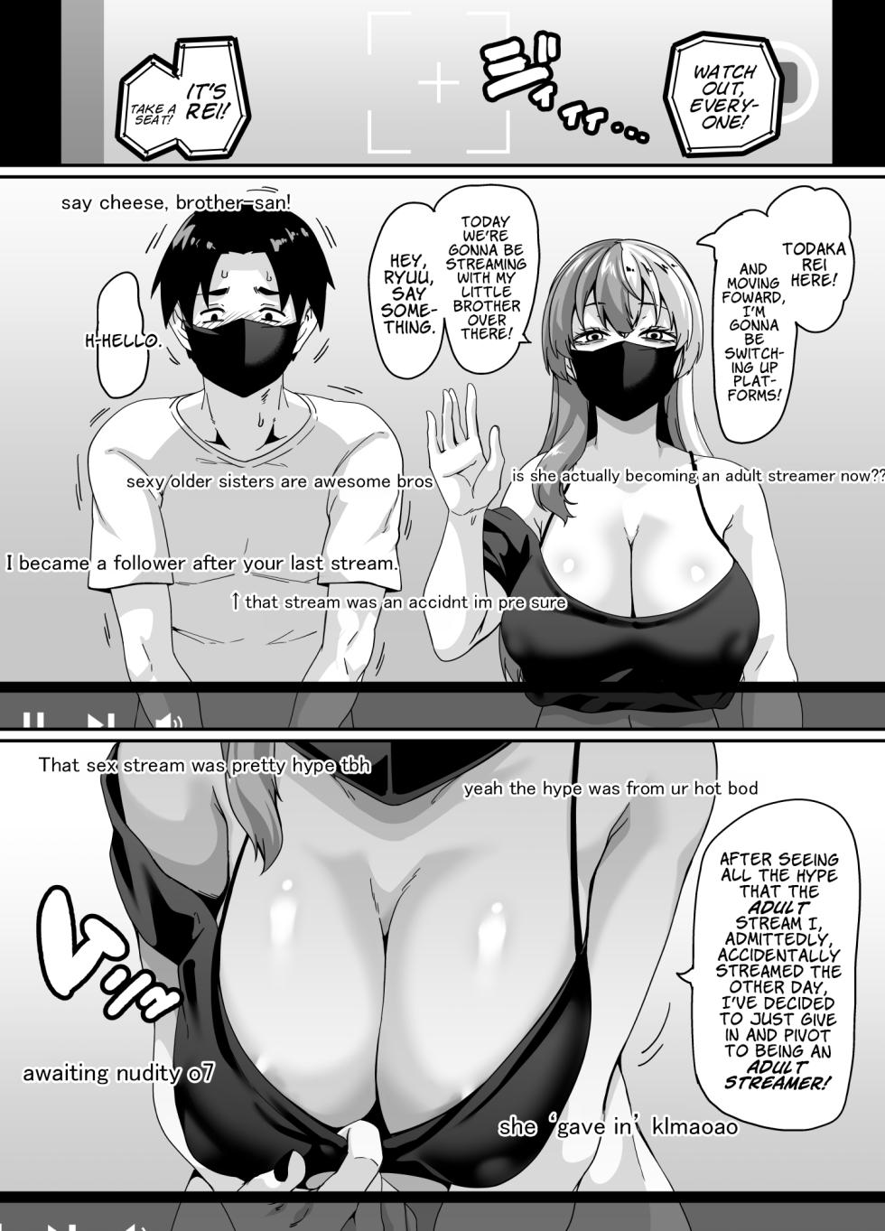 [Tiramisu Tart (Kazuhiro)] Zubora Ane (Haishinsha) ga Gobaku Ero Buzz Shitakara Hirakinaotte Kyoudai de Ero Haishin suru Waku | My Slob Of An Older Sister's Accidental Adult Stream Caused So Much Hype, She Pivoted To Doing Brother X Sister Sex Streams! [English] [Cookie Cruncher] - Page 25