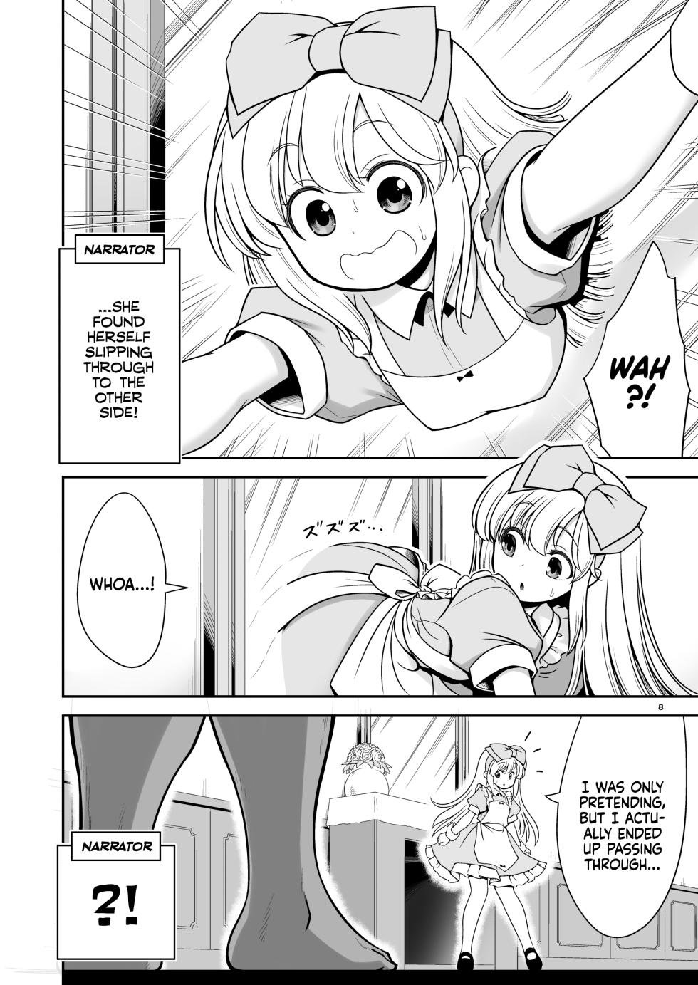 [Yosutebito na Mangakaki (Tomoki Tomonori)] Monogatari Dori ni Shika Ugokenai Ehon no Naka no Alice-tachi wa Kagami no Kuni demo Ecchi na Koto Yaritai Houdai | Having My Way With Alice And Friends In The World Beyond The Mirror Too! (Alice in Wonderland) [English] [Xzosk] [Digital] - Page 8