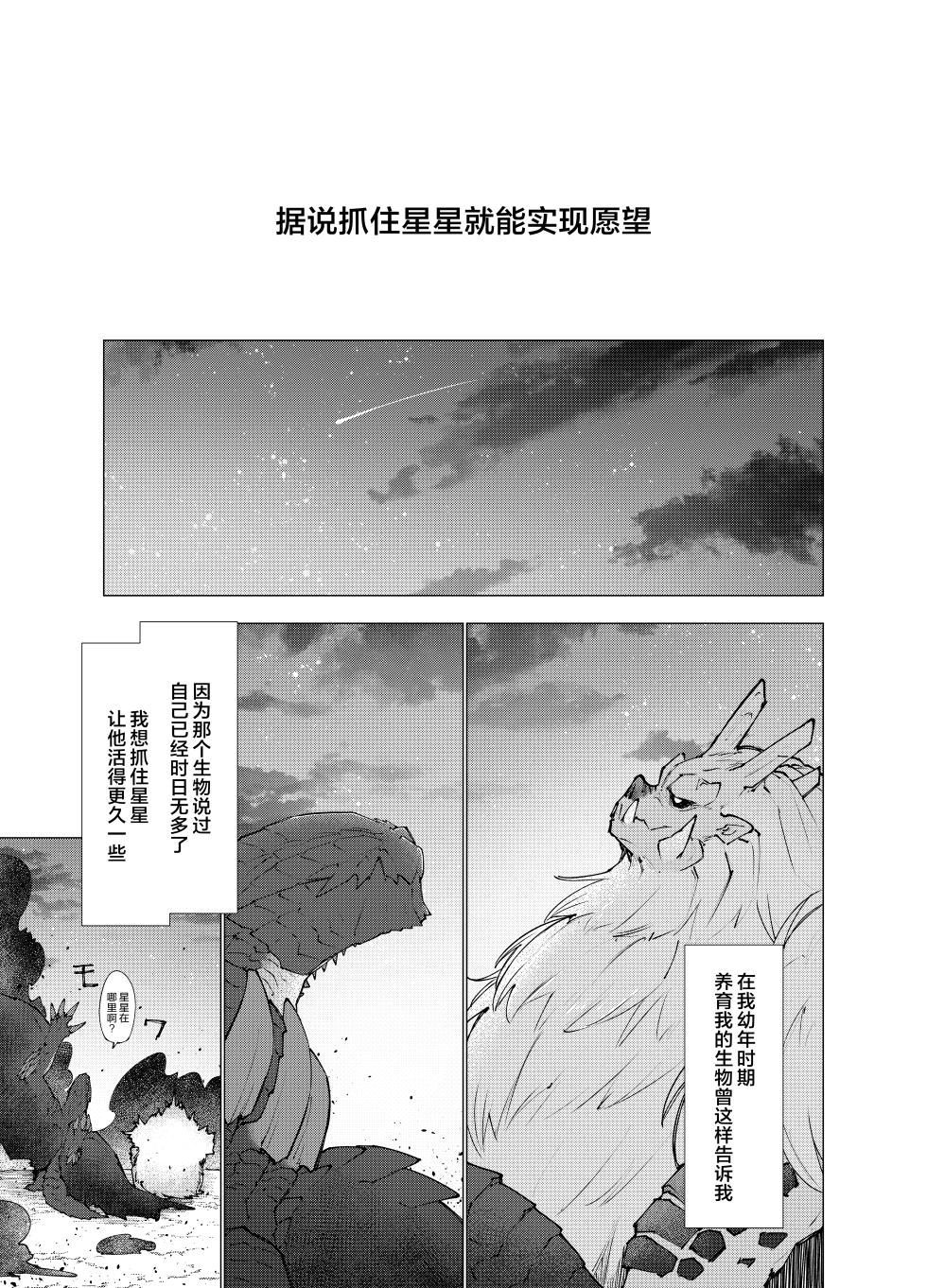 [Furufuru Aigodantai (taneimo)] Hoshi no Negai | 星愿 (Monster Hunter) [Chinese] [ZX个人汉化] [Digital] - Page 2