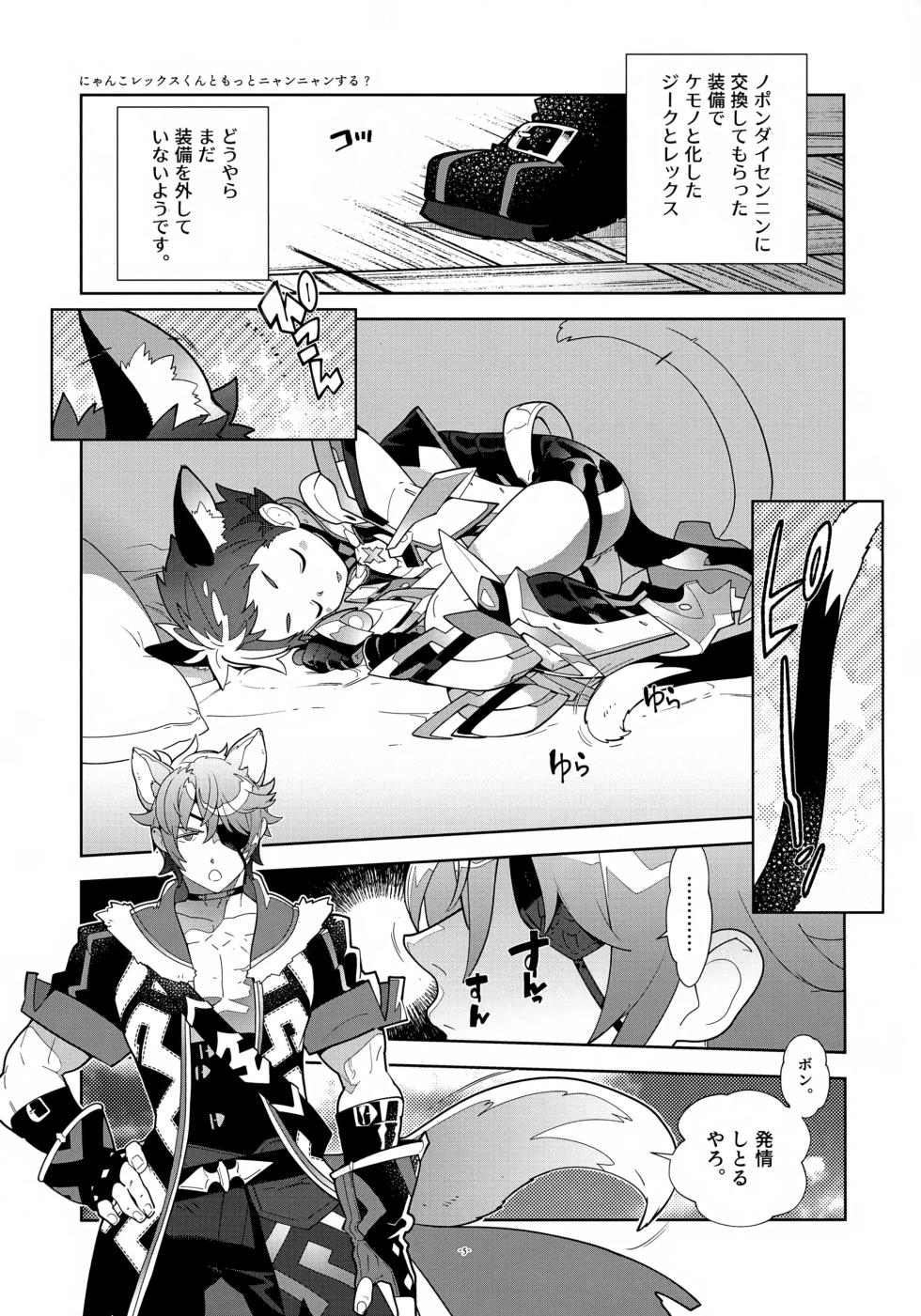 [Article 60 of Criminal Code (Shuhan)] Nyanko Rex-kun to Motto Nyan'nyan Suru? (Xenoblade Chronicles 2) - Page 5
