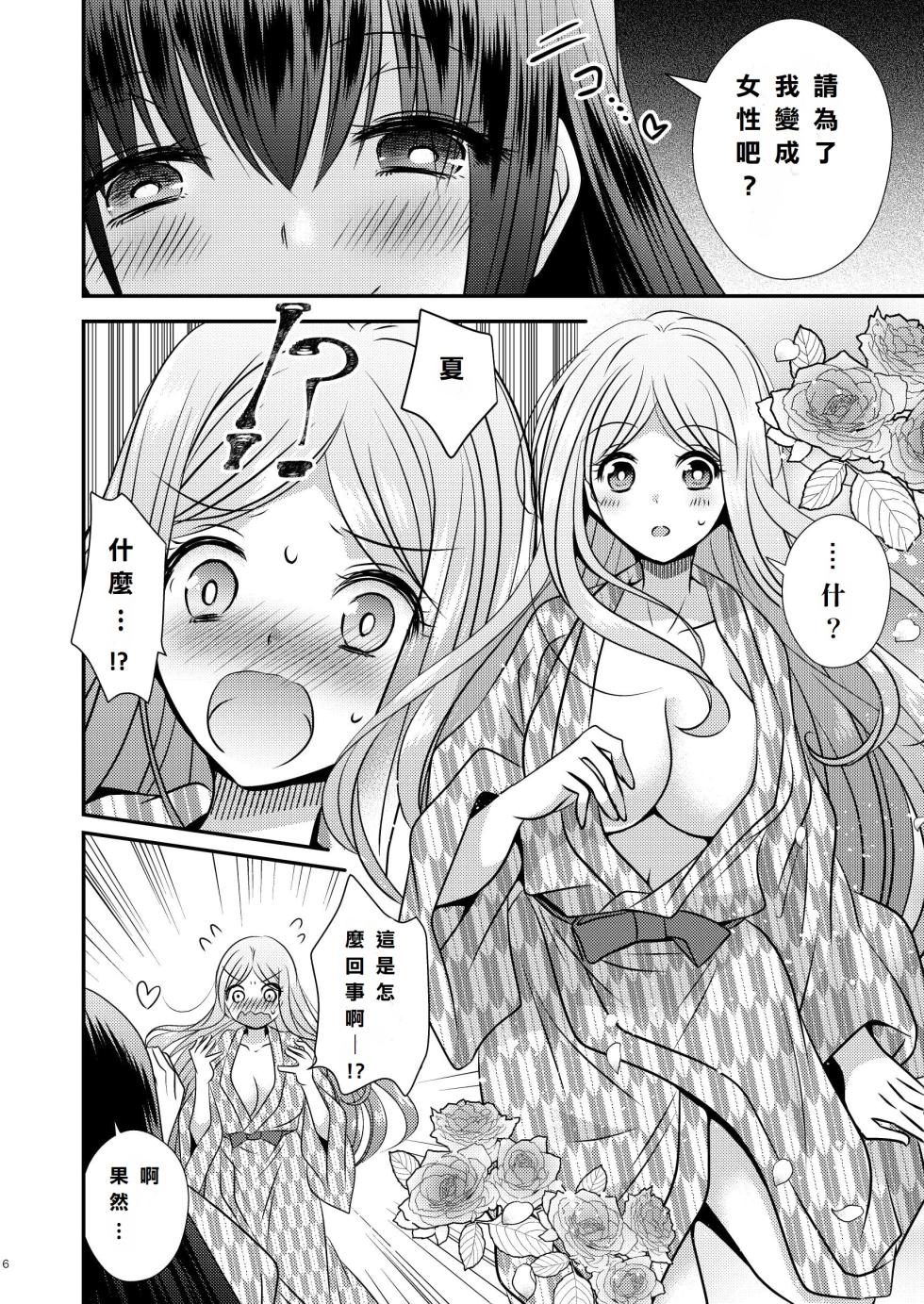 [Story Circle (松園、真城悠 、瀬戸こうへい)] 性転換ハネムーン[DL版] [中国翻訳] - Page 6