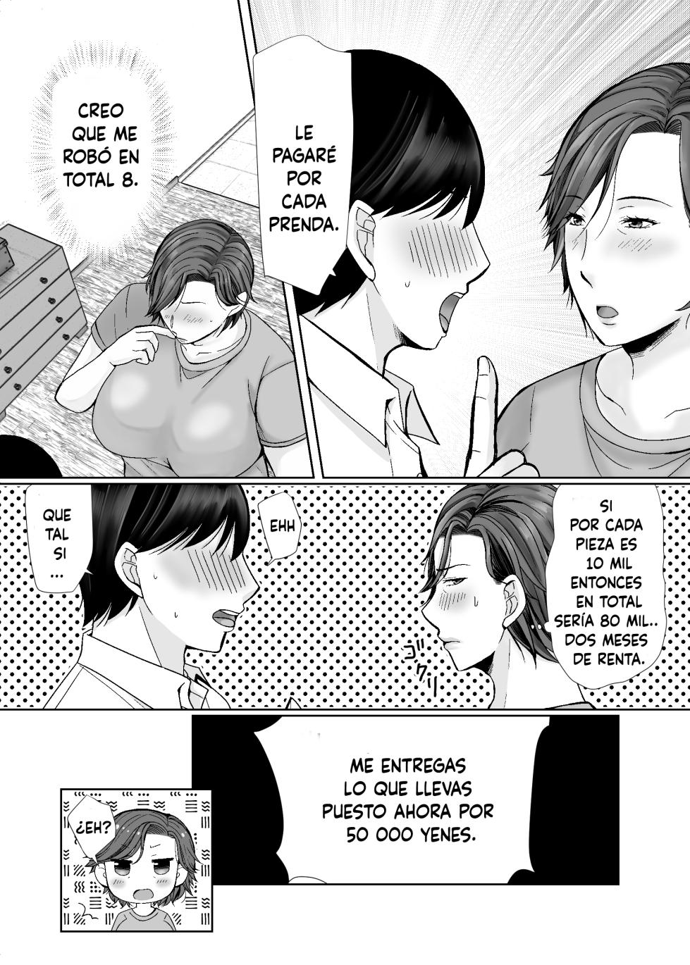 [Popotto Denki Ichigouten] Shitagi dorobō to mutchiri obasan [Spanish] - Page 8